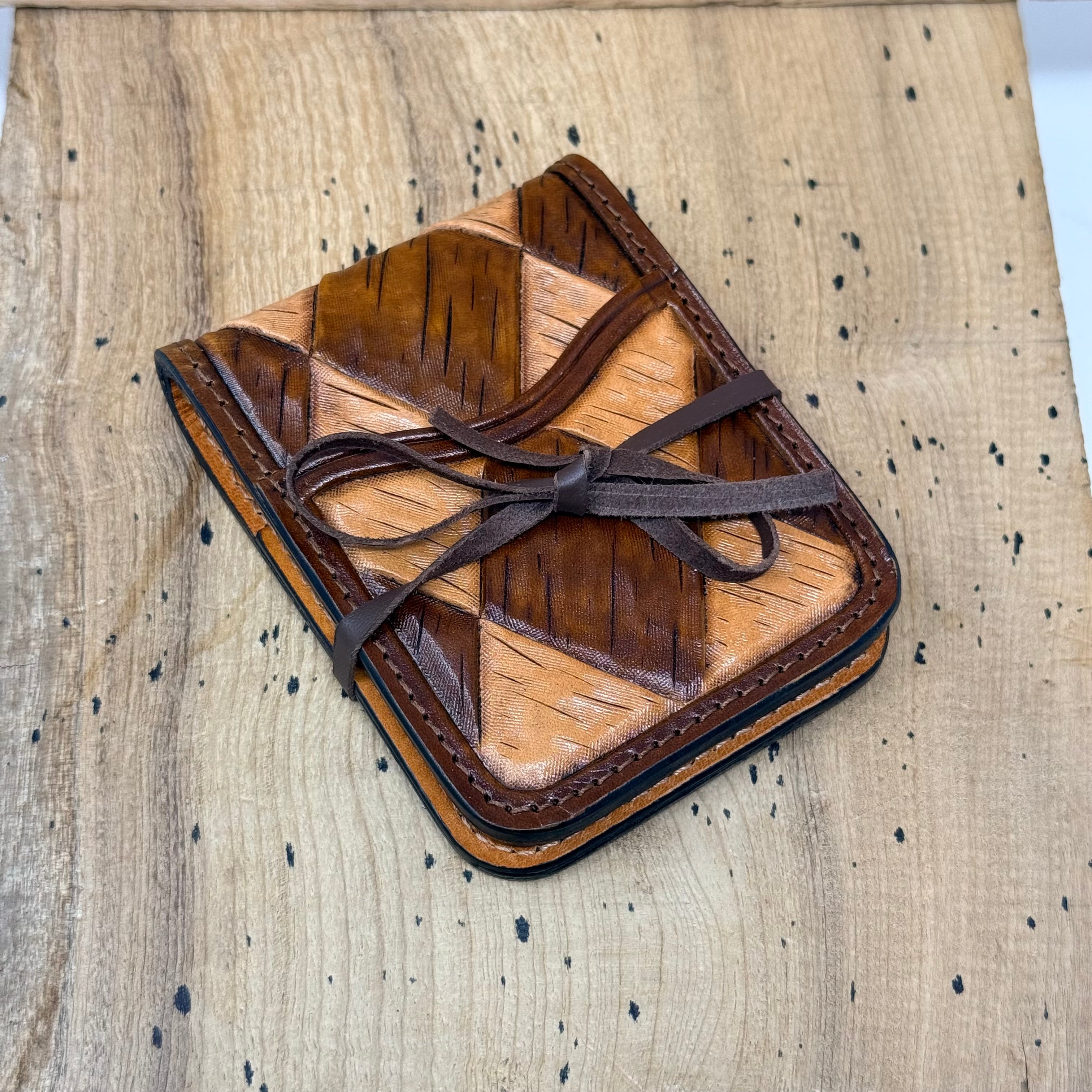 Rancher’s Wallet – Basket Weave / Brown-Natural / 0103