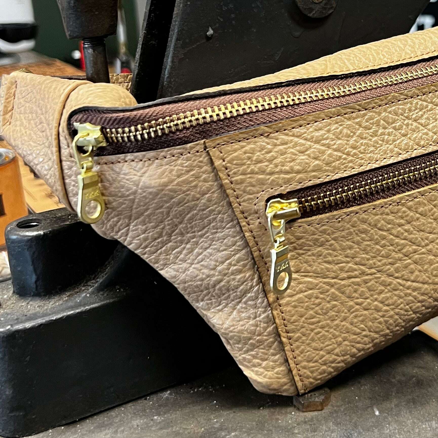 Rae Fanny Pack / Sand: . Odin Leather Goods available at Odin Leather Goods