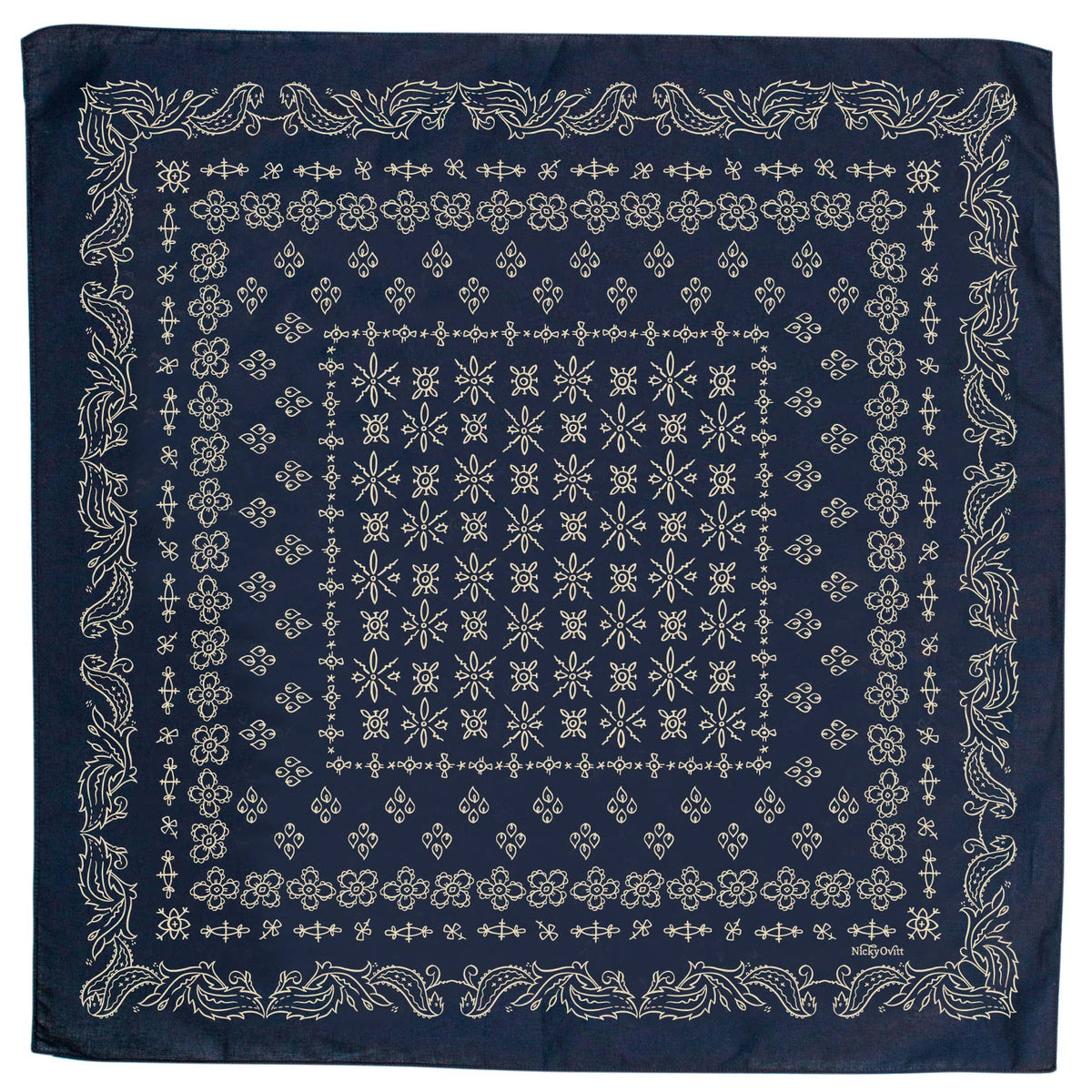 Winslow Classic Navy Bandana (22-Inch / Cotton)