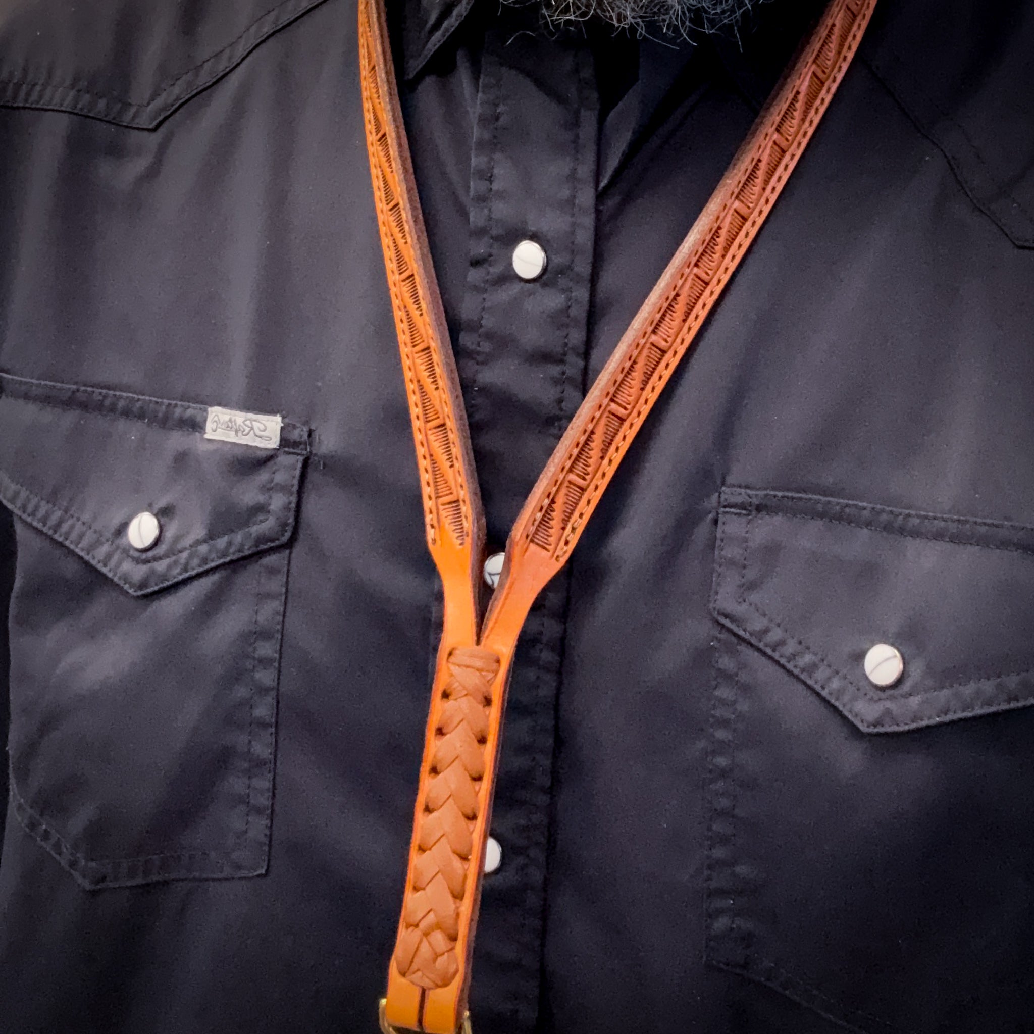 Hand Tooled Neck Lanyard