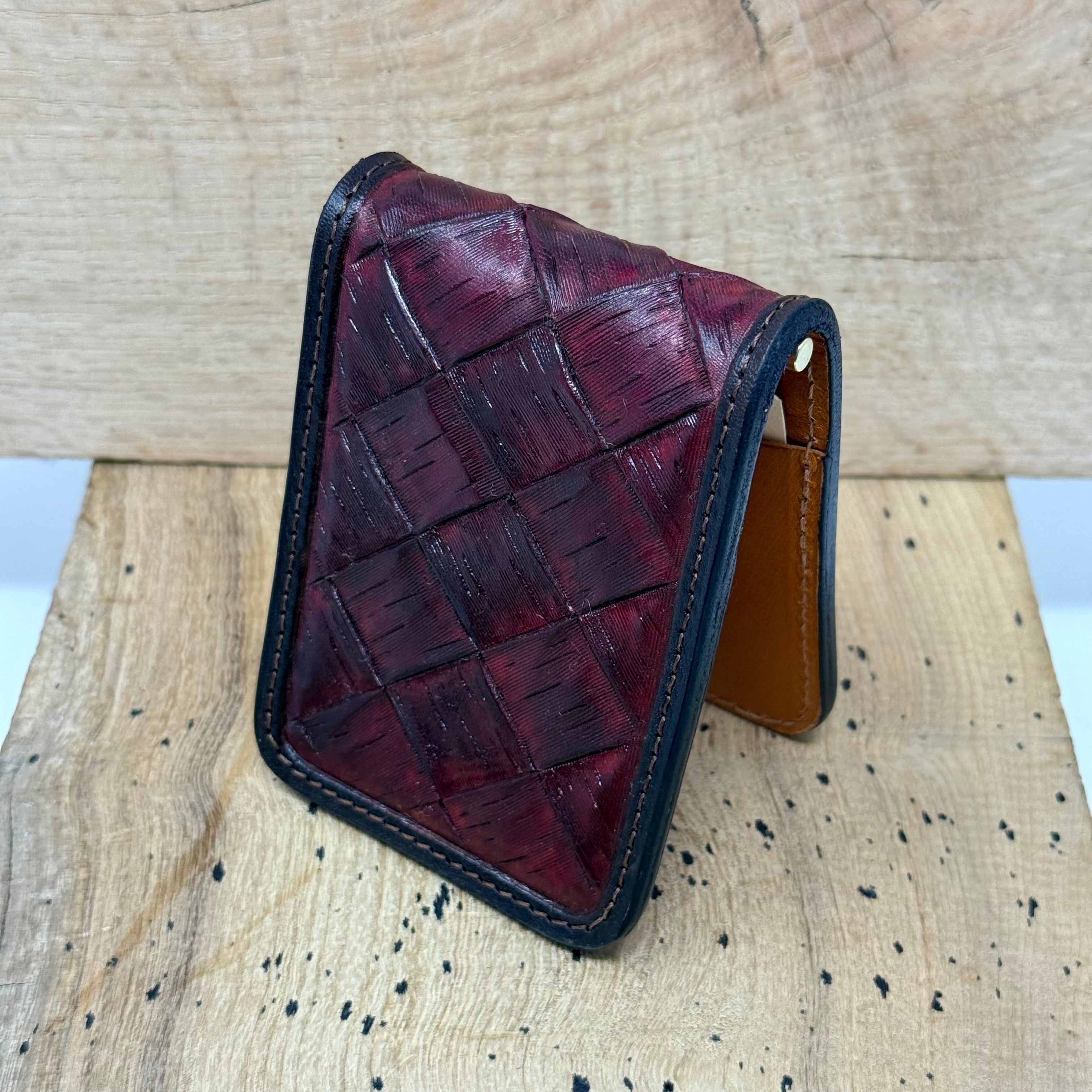 Rancher’s Wallet – Range Flower / Burgundy / 0102