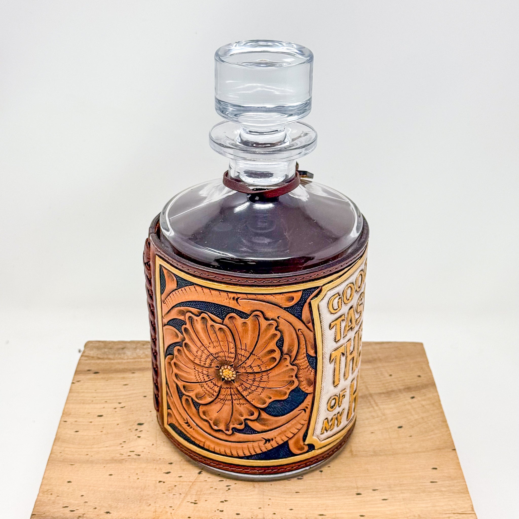Decanter w/ Tooled Wrap No. 103