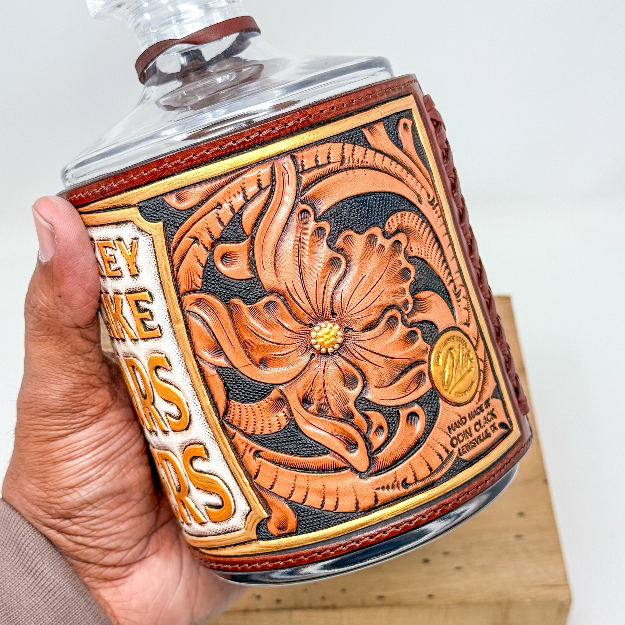 Decanter w/ Tooled Wrap No. 103