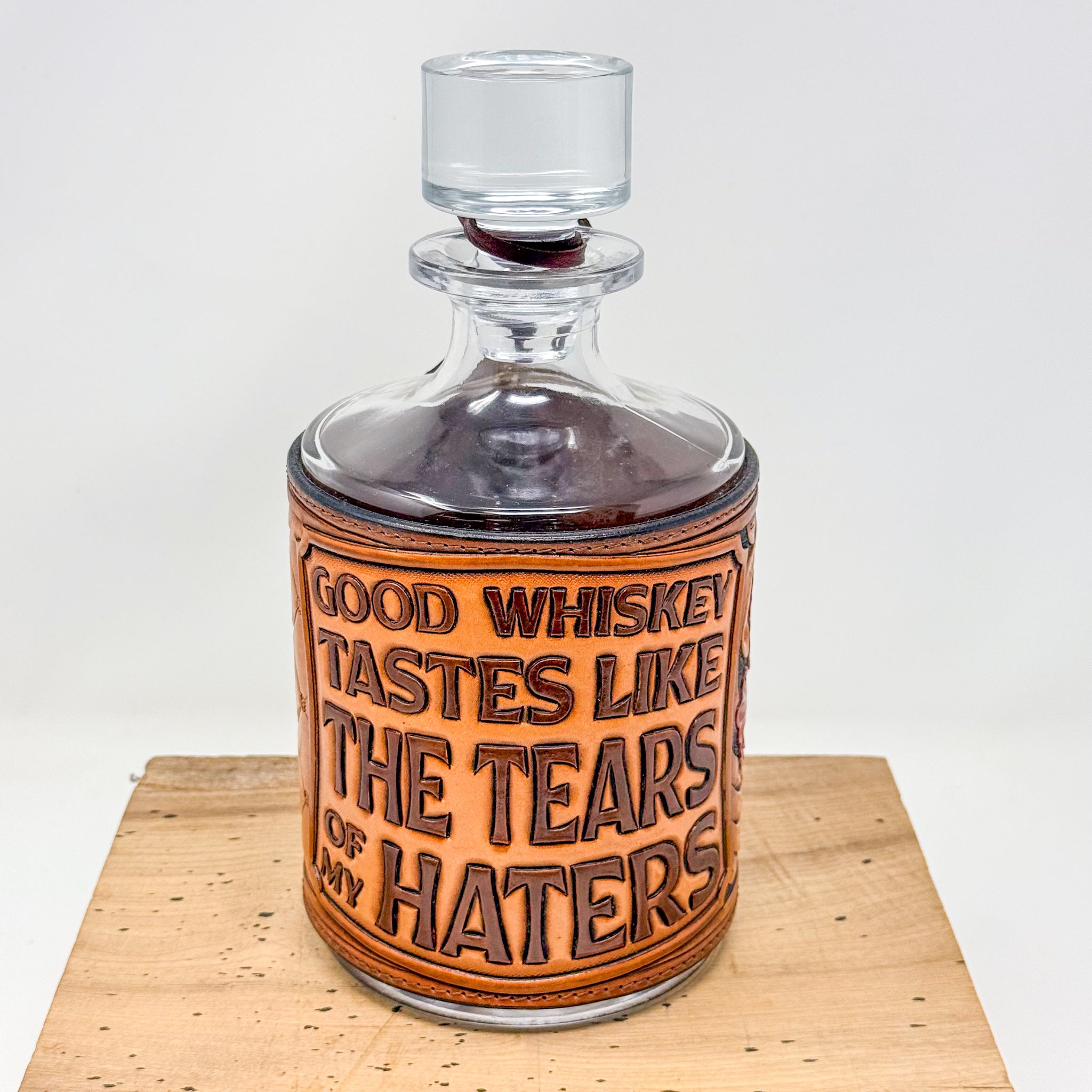 Decanter w/ Tooled Wrap No. 105