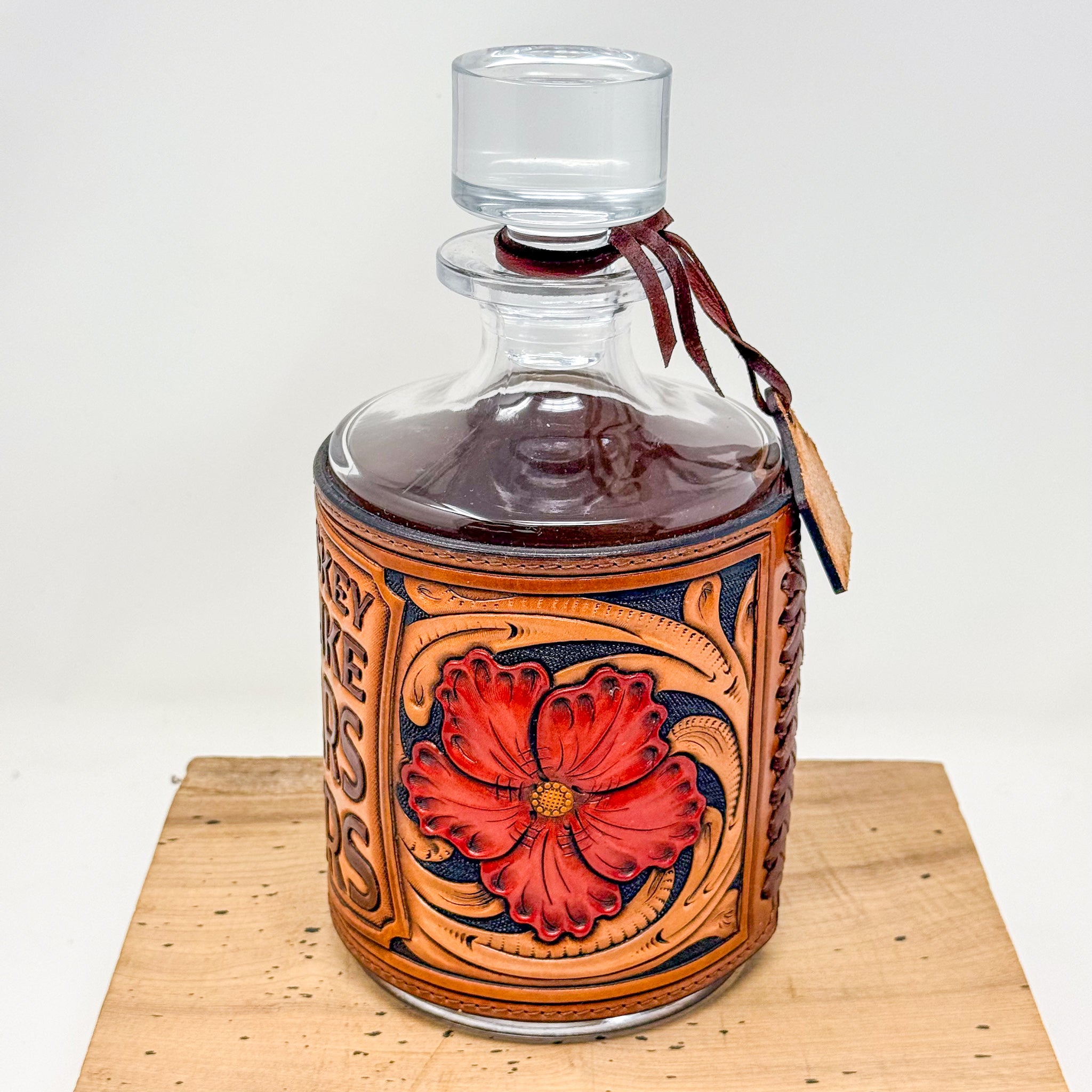 Decanter w/ Tooled Wrap No. 105