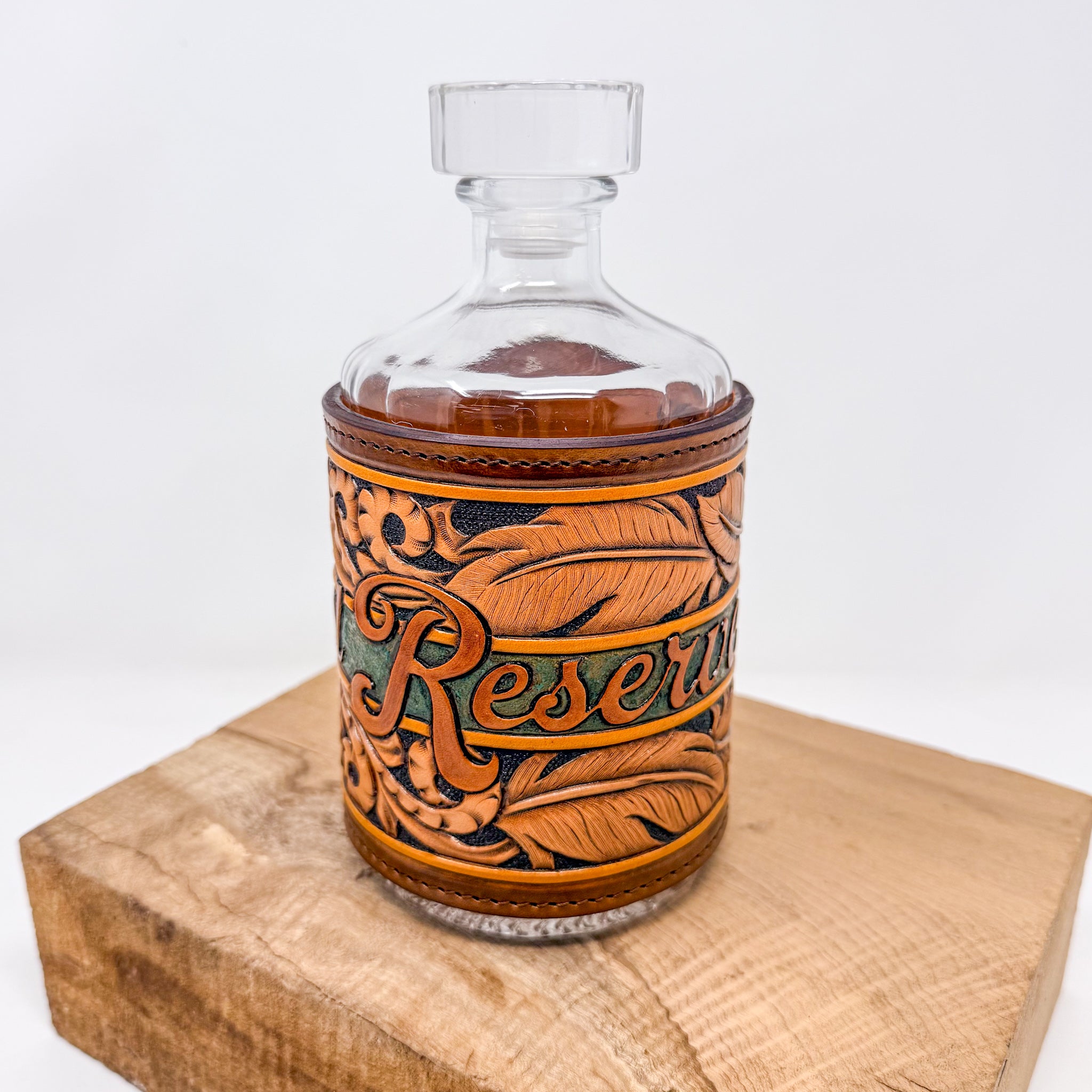 Decanter w/ Tooled Wrap - No. 110 Special Reserve