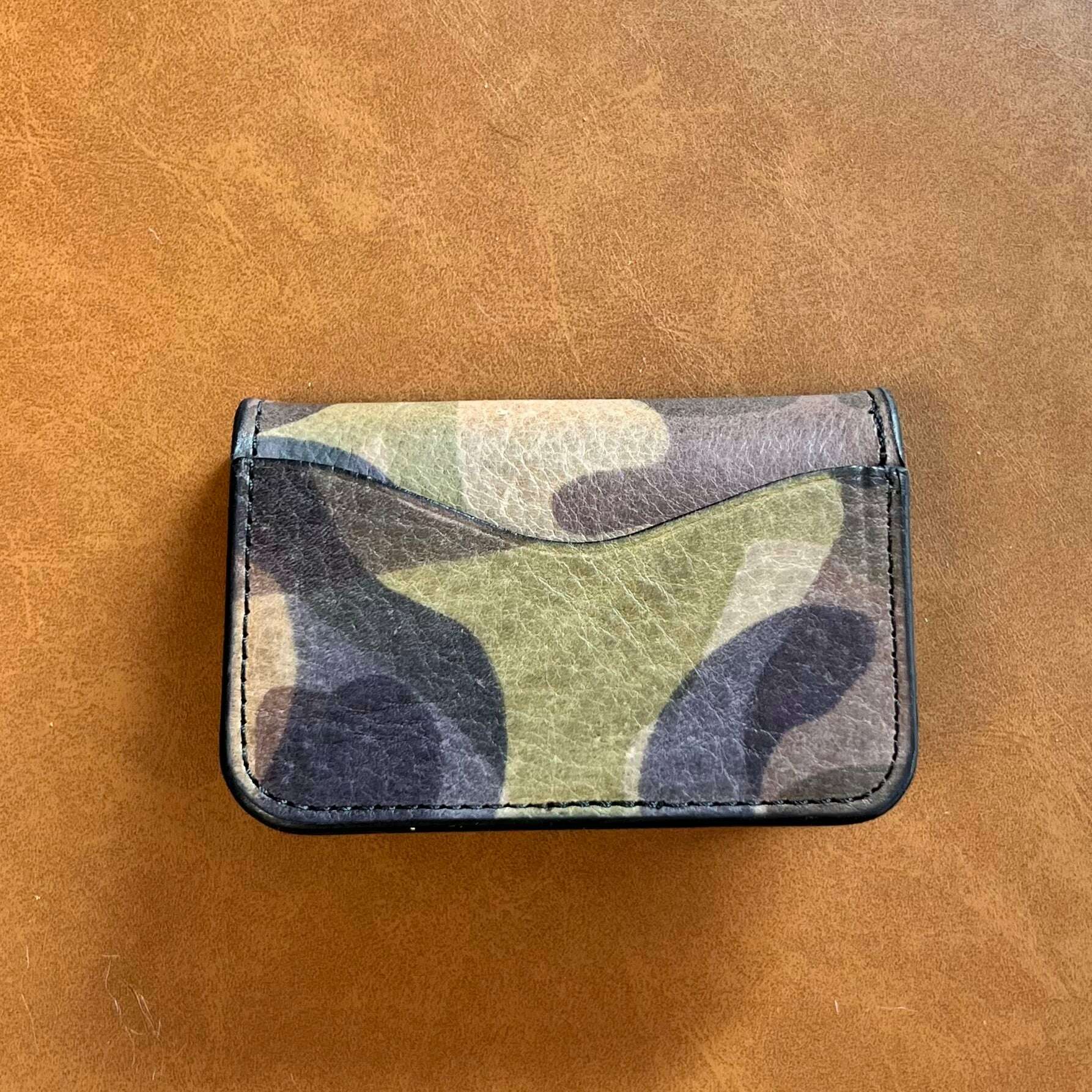 Morgan 3-Pocket Bi-Fold Wallet / Camo: Wallets. Odin Leather Goods available at Odin Leather Goods