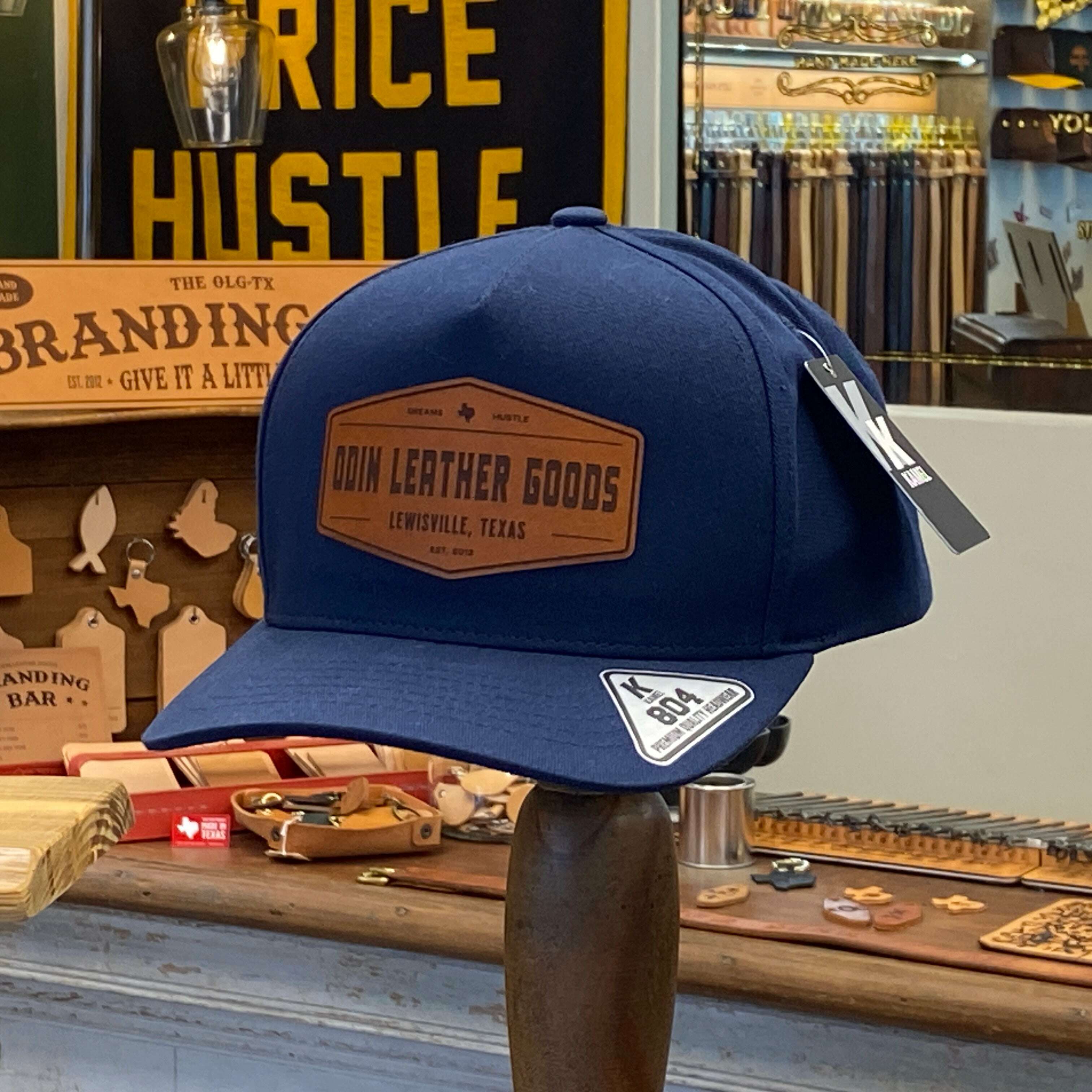 OLG Workshop Hat / Navy 804 Twill: Hats. Odin Leather Goods available at Odin Leather Goods