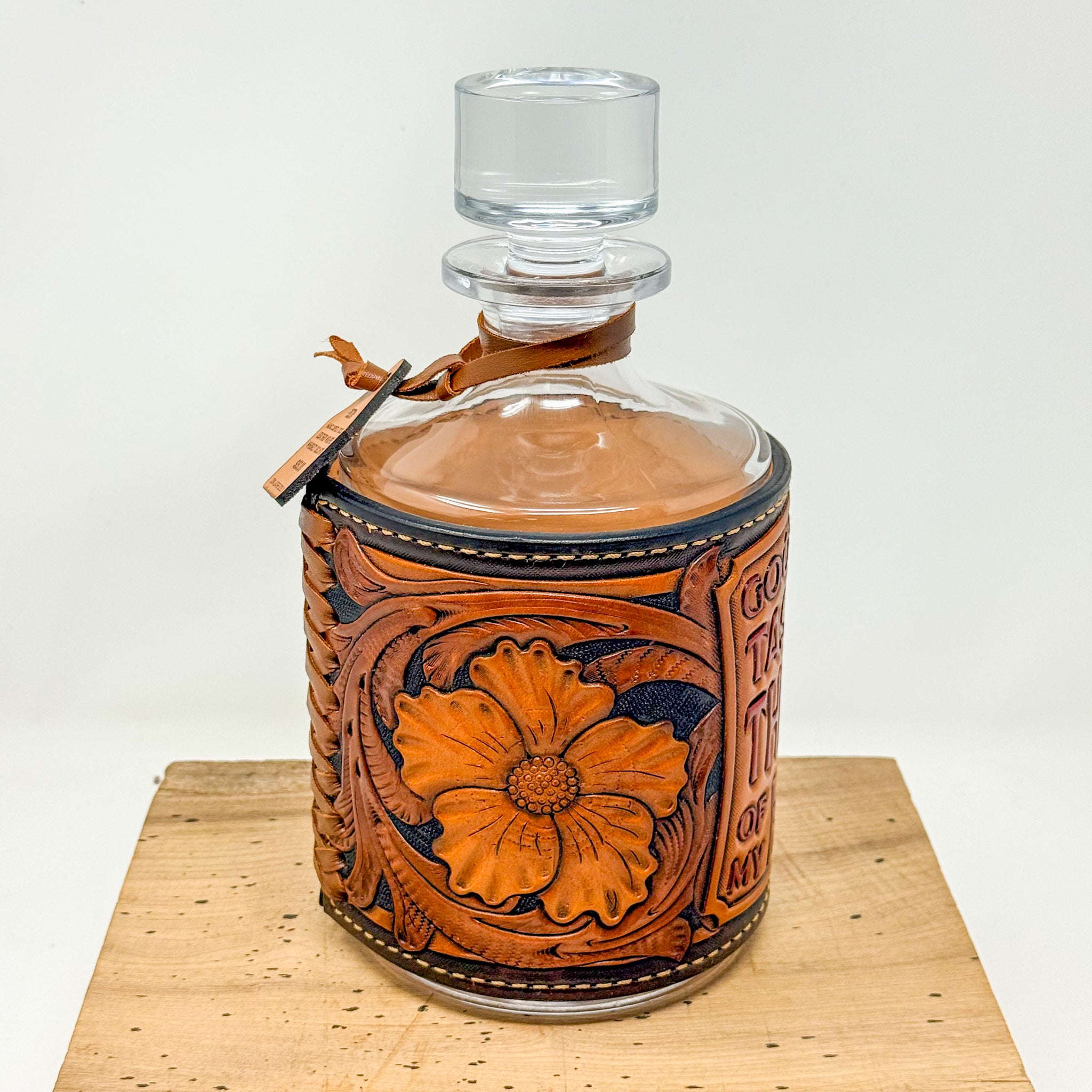 Decanter w/ Tooled Wrap No. 101