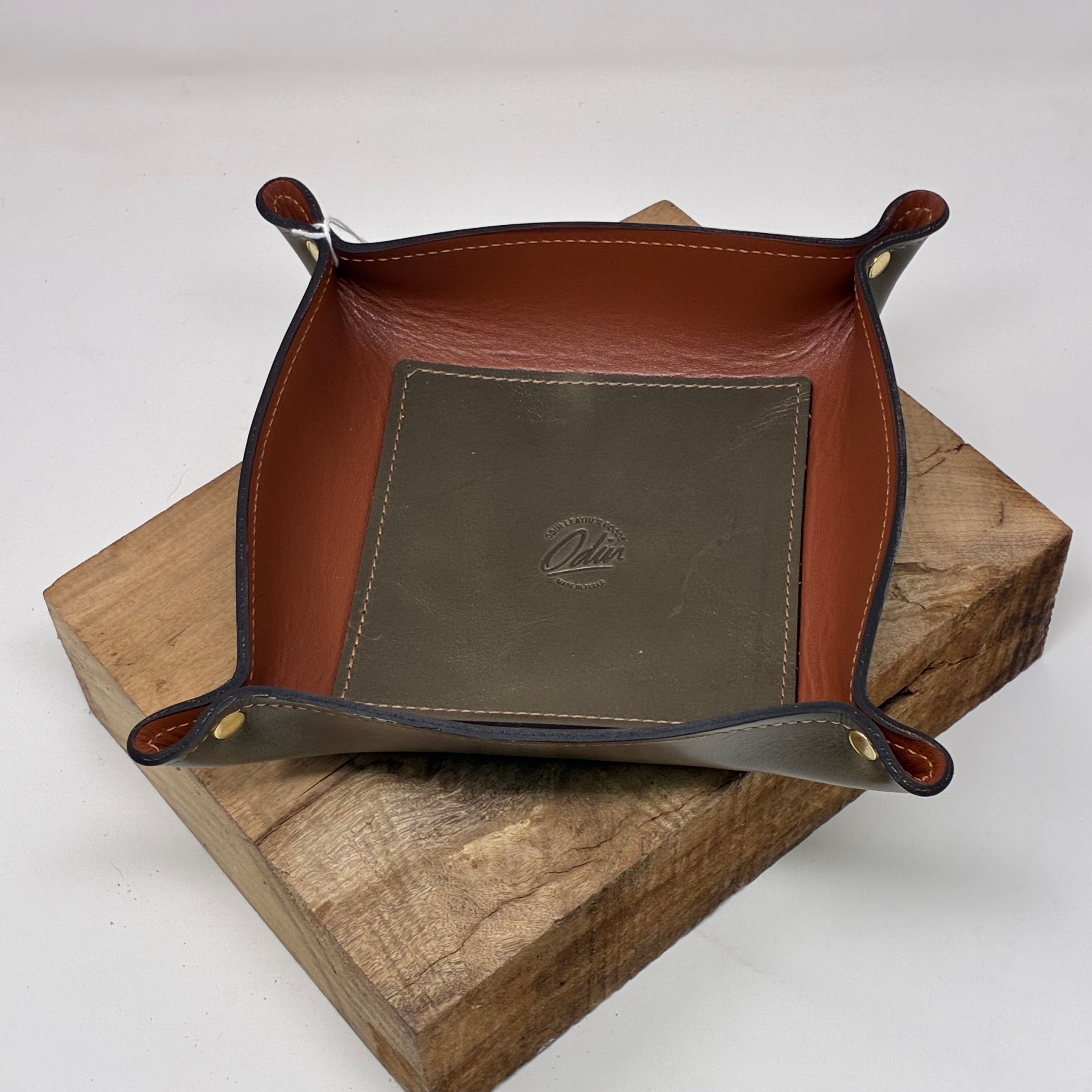 Deluxe Leather Valet Tray – Small