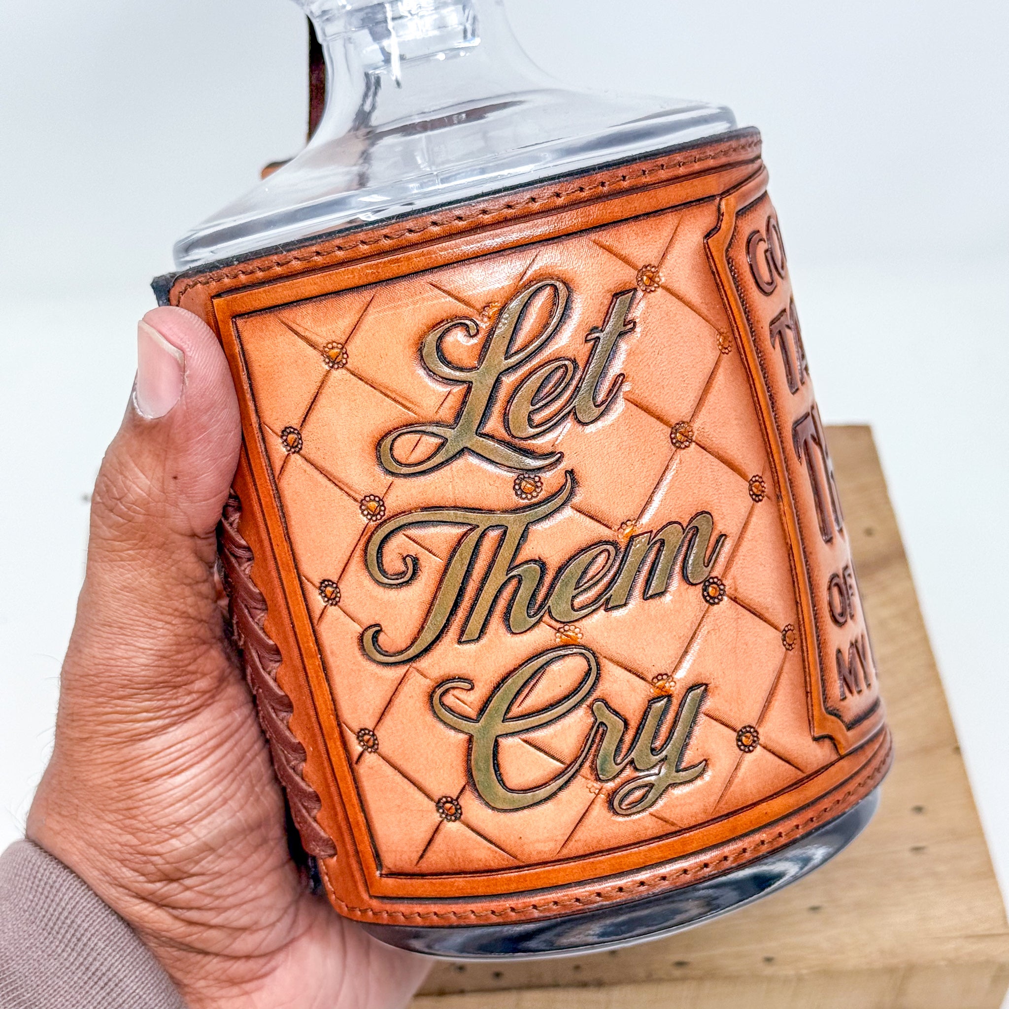 Decanter w/ Tooled Wrap No. 105