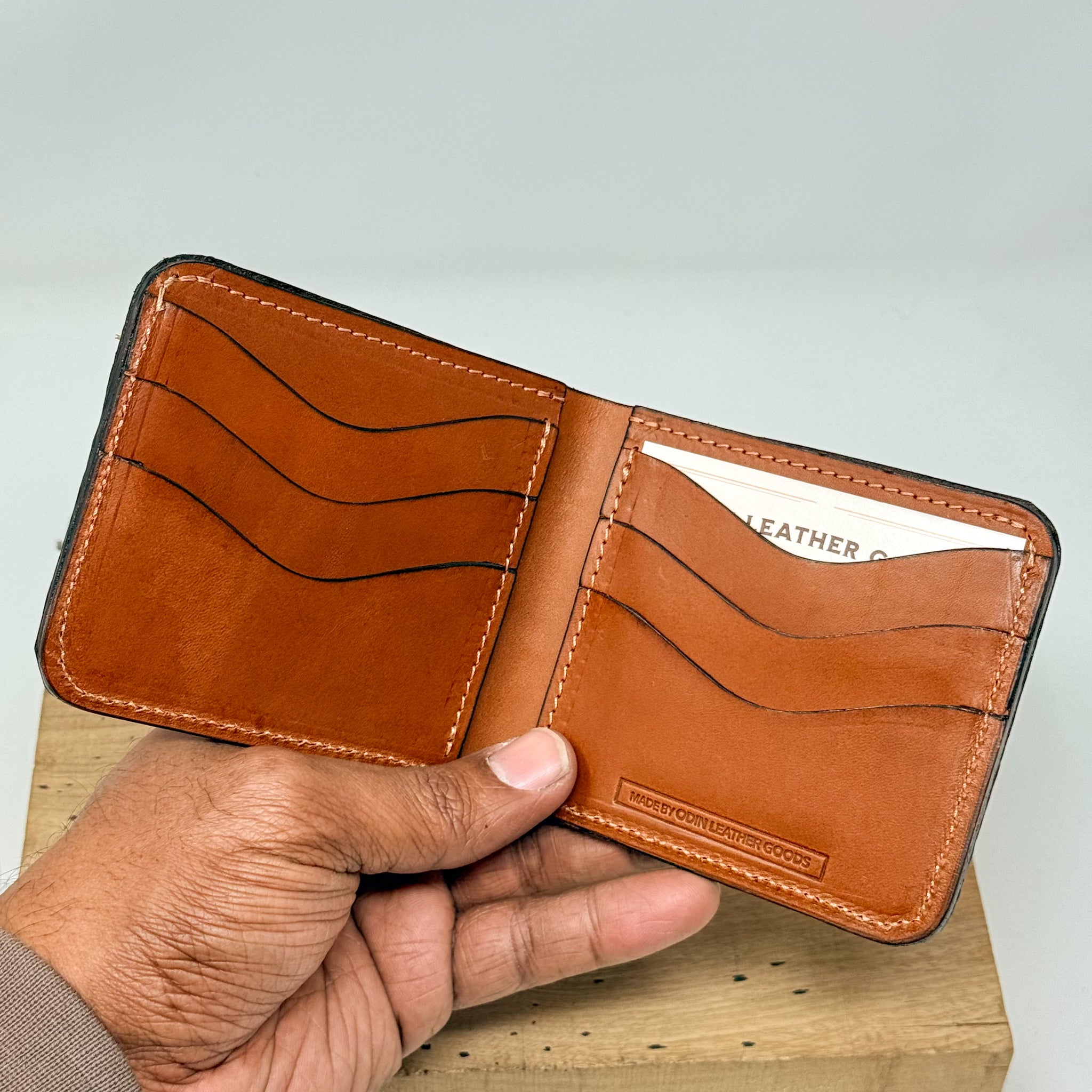 Ostrich Classic Bifold - Tan Quill