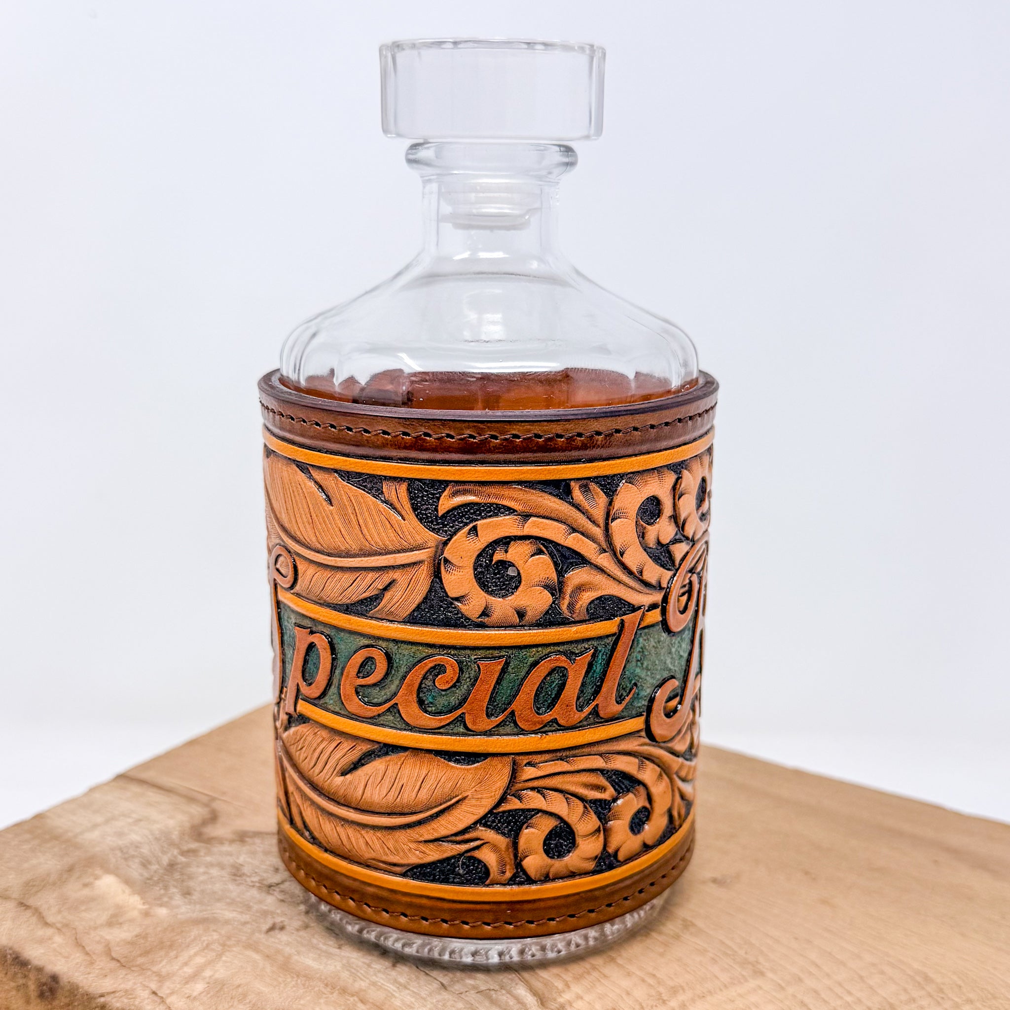 Decanter w/ Tooled Wrap - No. 110 Special Reserve