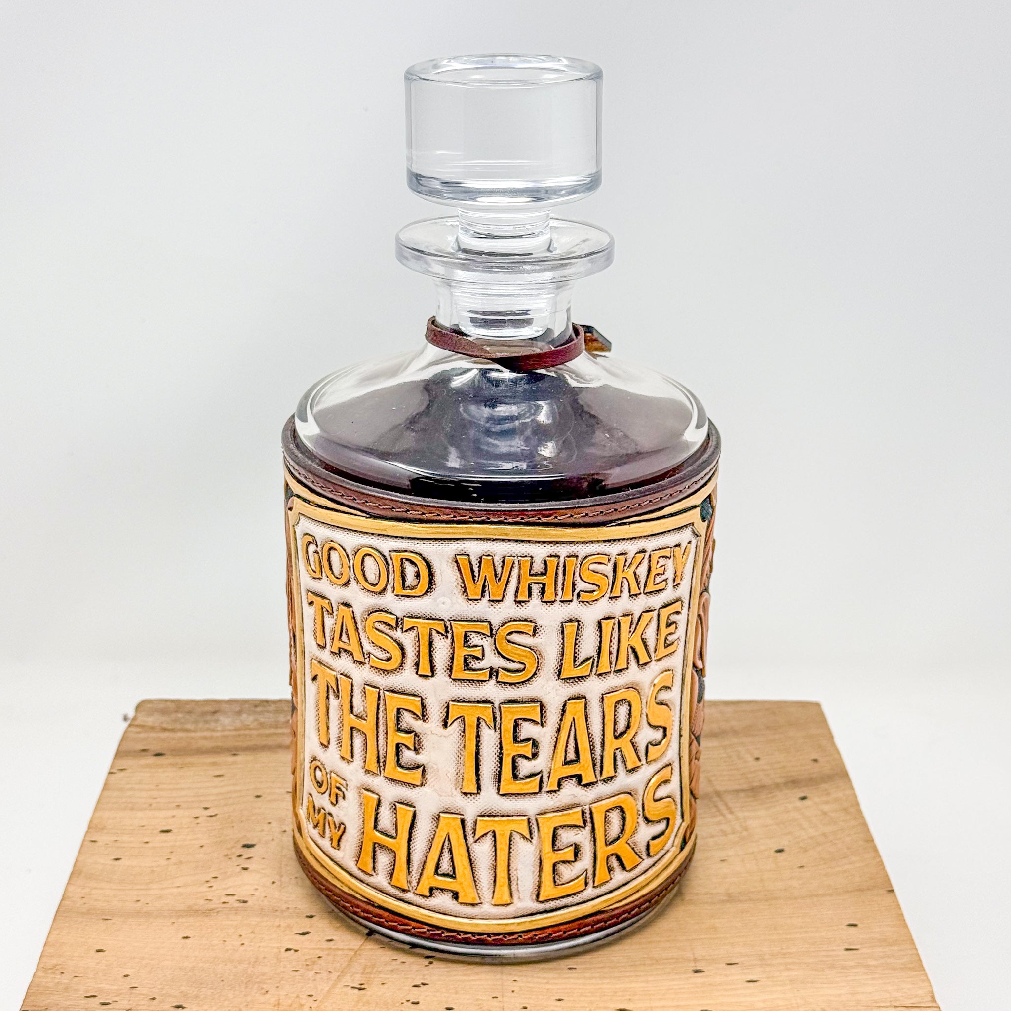 Decanter w/ Tooled Wrap No. 103