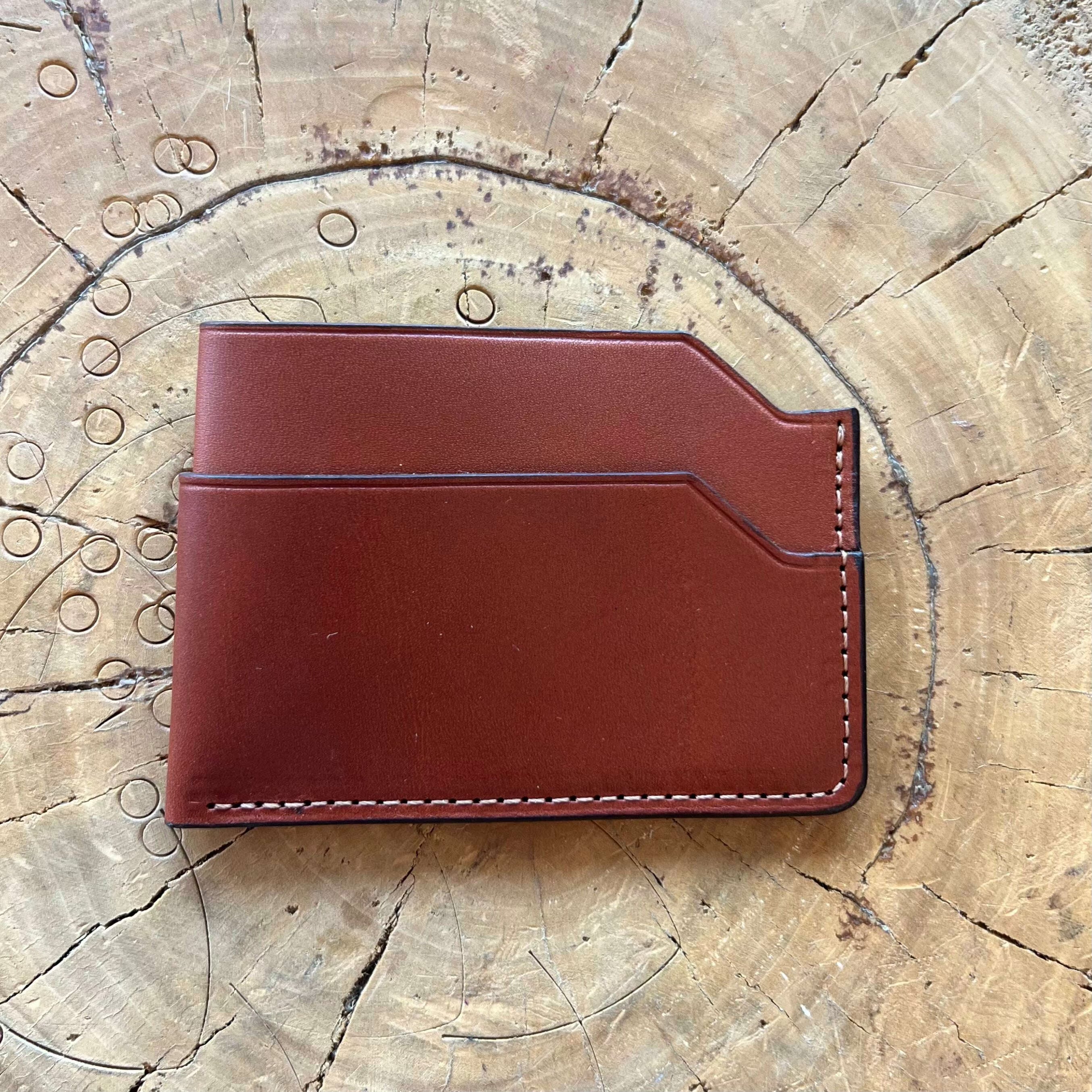 Ken Fold Wallet / Chestnut: Wallets. Odin Leather Goods available at Odin Leather Goods