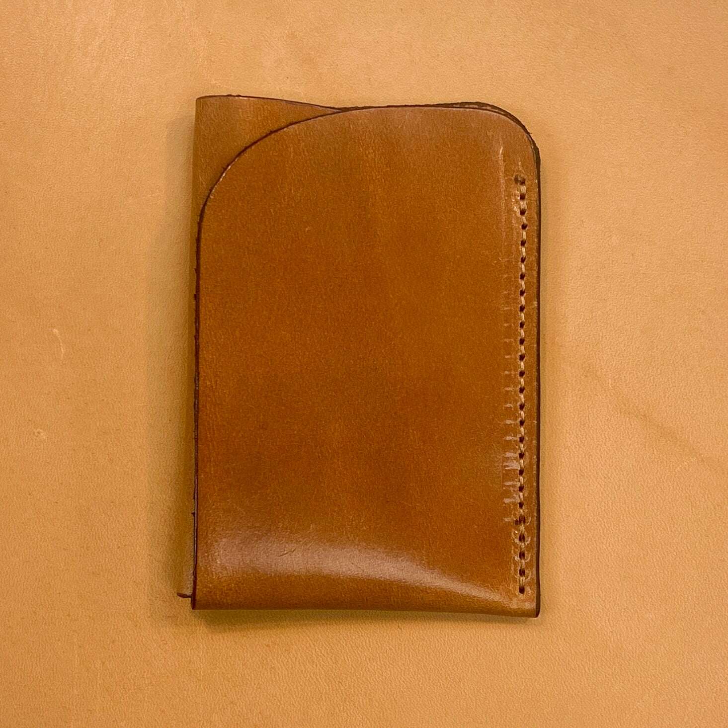 Edward Mini-Fold Wallet / Buck Brown: Wallets. Odin Leather Goods available at Odin Leather Goods
