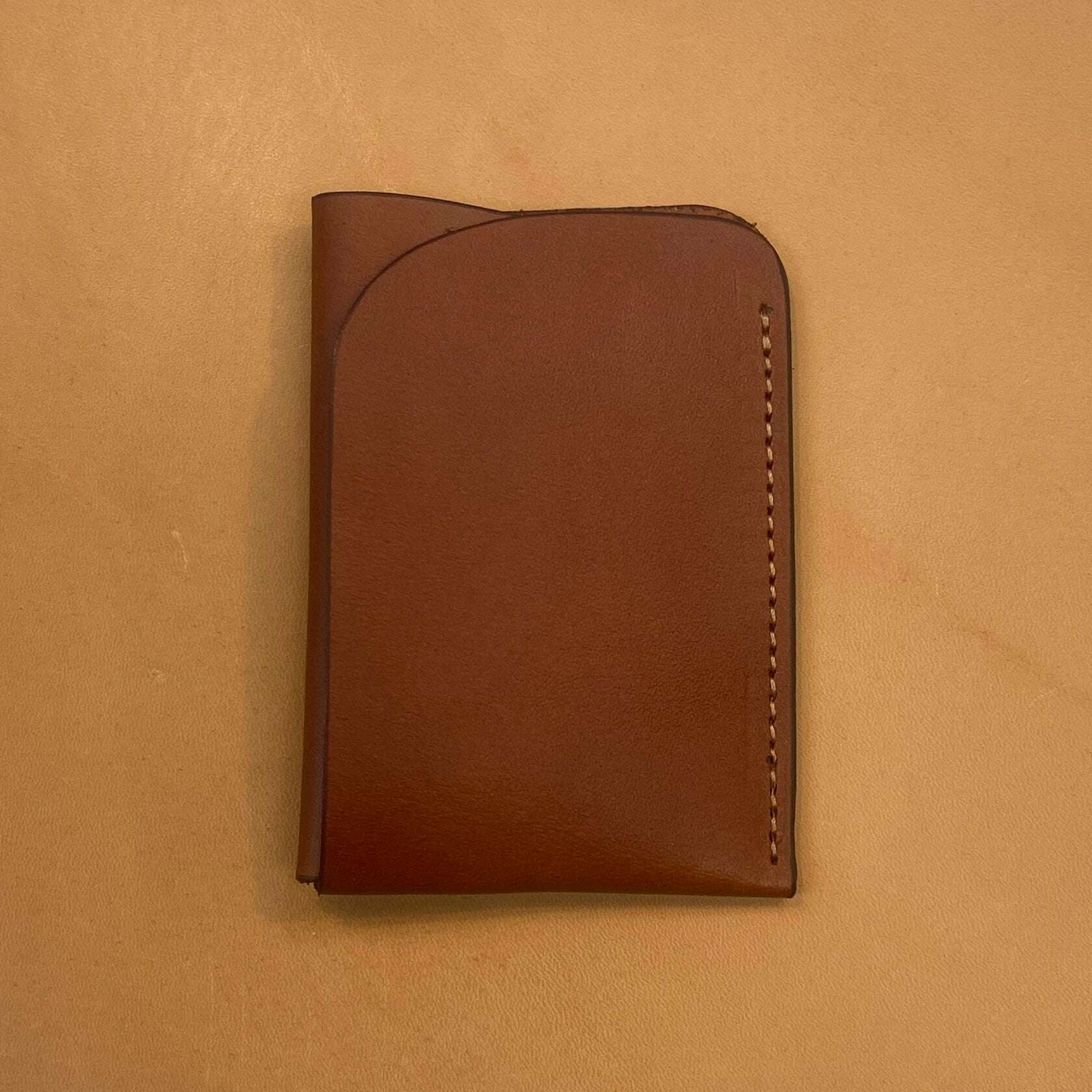 Edward Mini-Fold Wallet / Chestnut: Wallets. Odin Leather Goods available at Odin Leather Goods