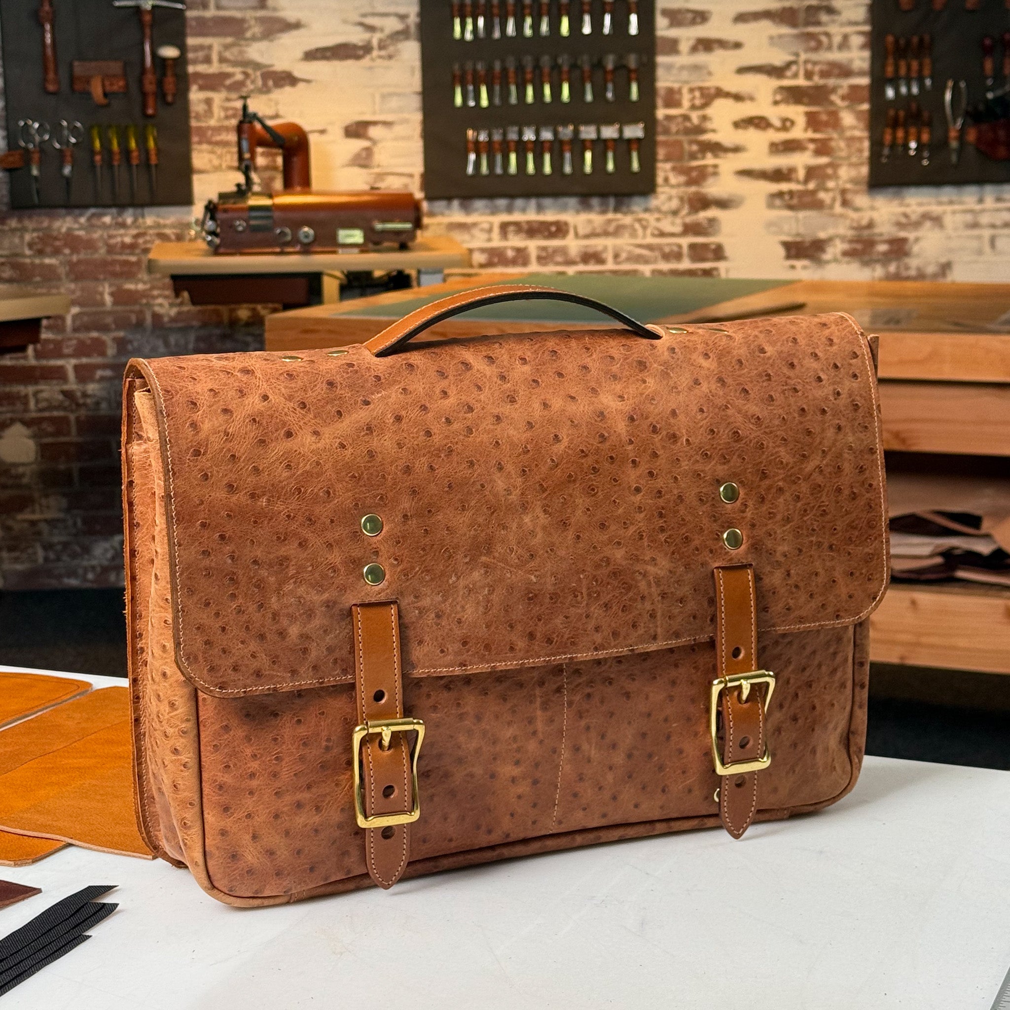 Classic Satchel Leather Bag Pattern (Printable PDF)