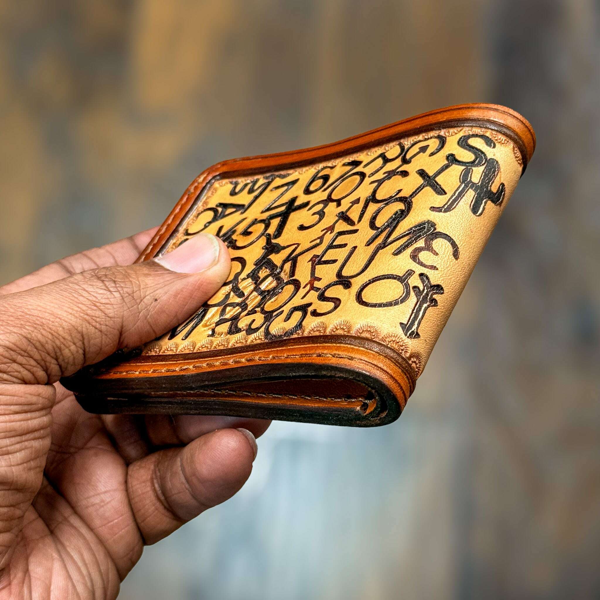 Branded Series: Evan Bi-Fold Wallet: Wallets by Odin Leather Goods