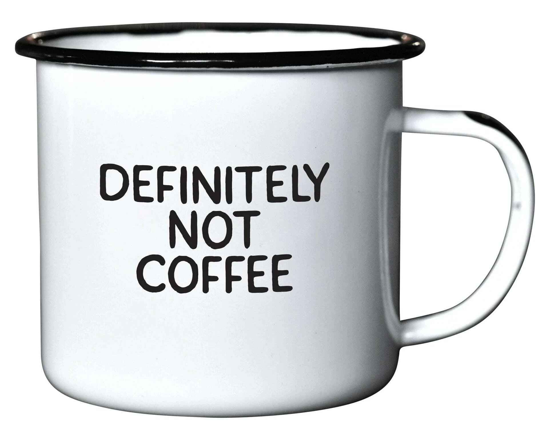 Enamel Mug - Definitely Not Coffee: Beverage by Odin Leather Goods