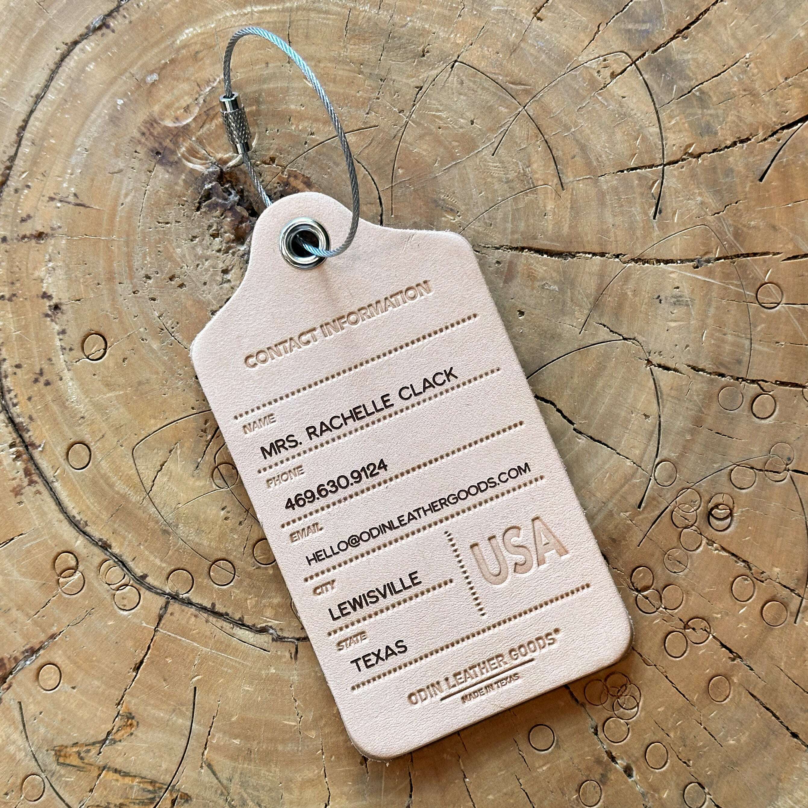 Bag Tag w/ Custom Engraving