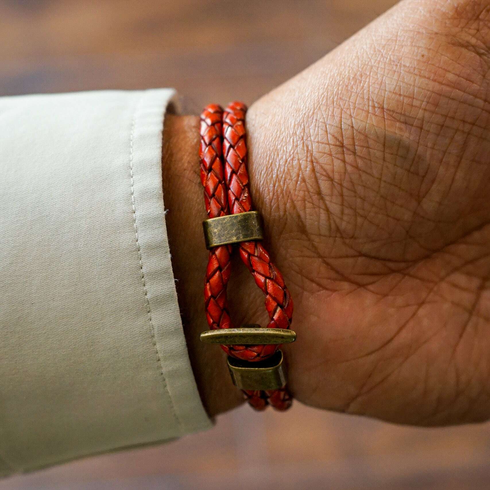 Hook + Loop Leather Bracelets