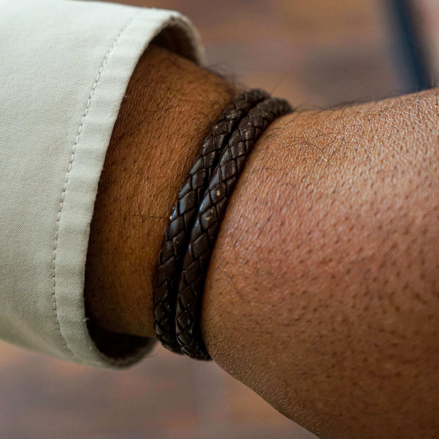Hook + Loop Leather Bracelets