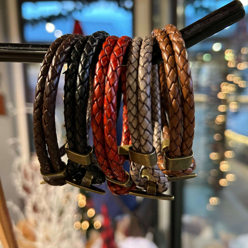 Hook + Loop Leather Bracelets