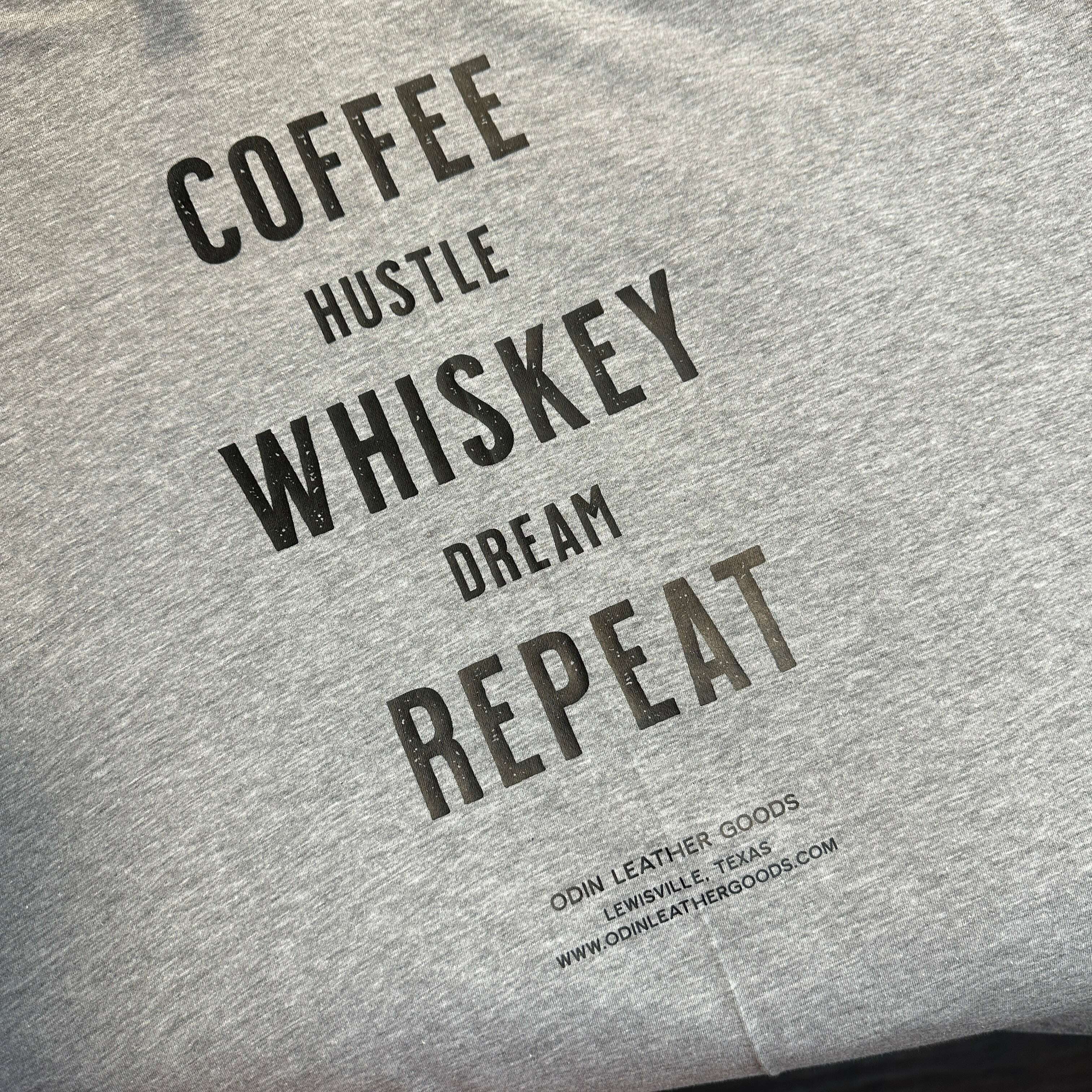 T-Shirt: OLG's Coffee Whiskey Repeat