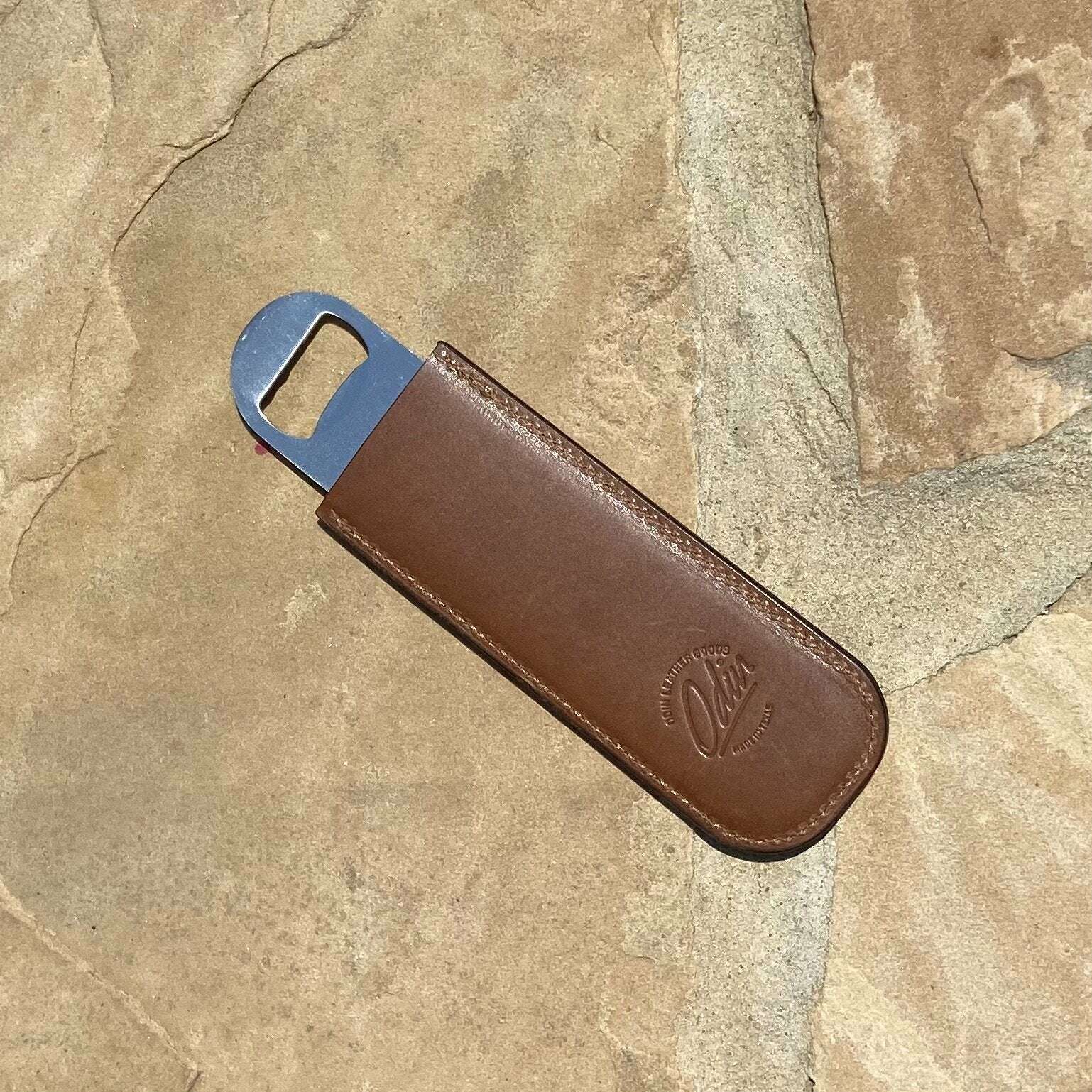 Leather Wrapped Bottle Opener