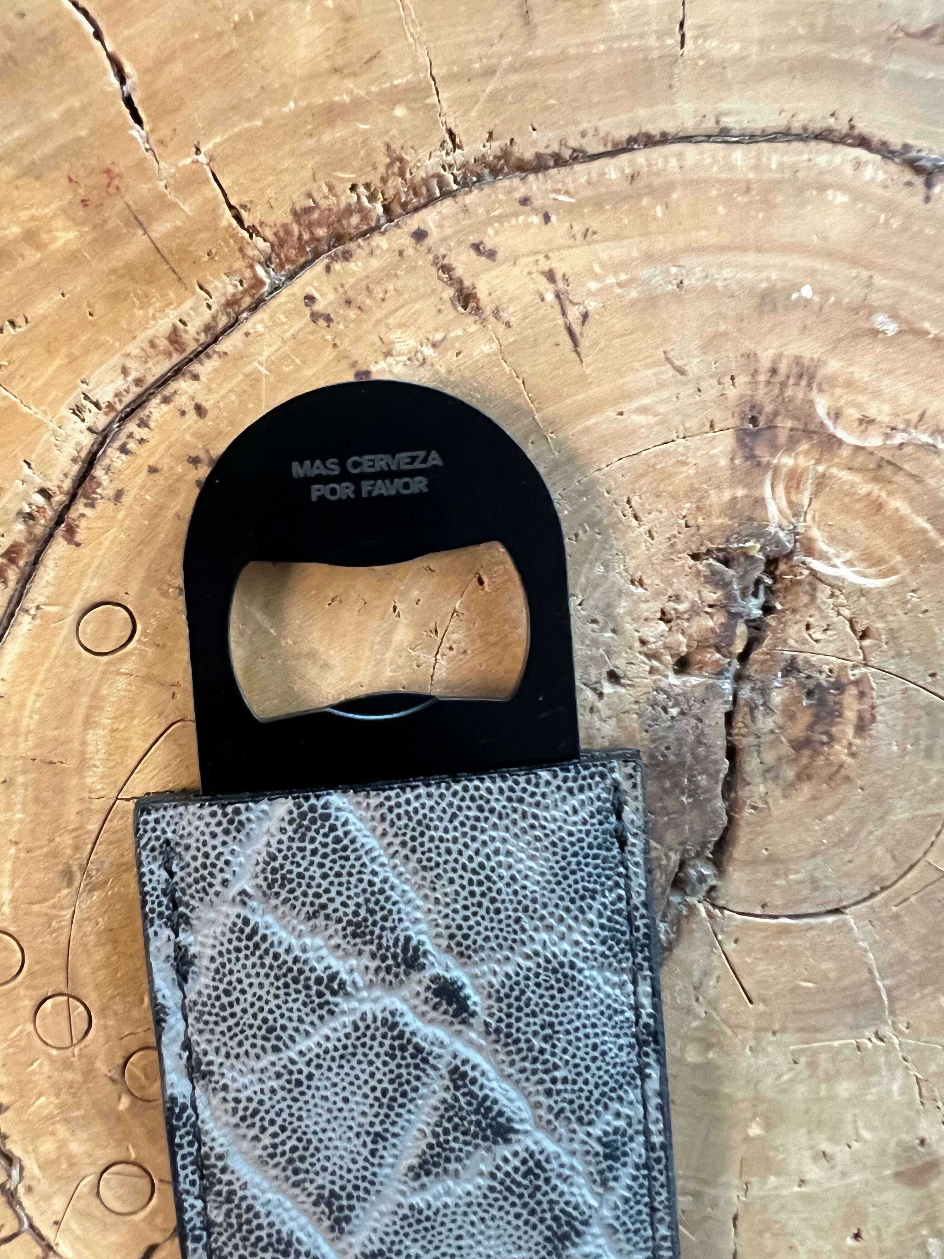 Leather Wrapped Bottle Opener