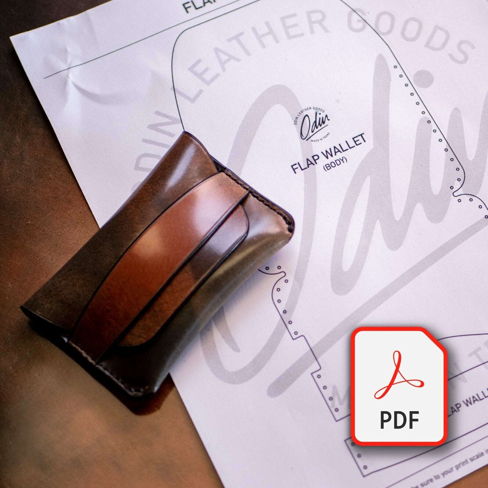 Classic Flap Wallet Pattern (Printable PDF)