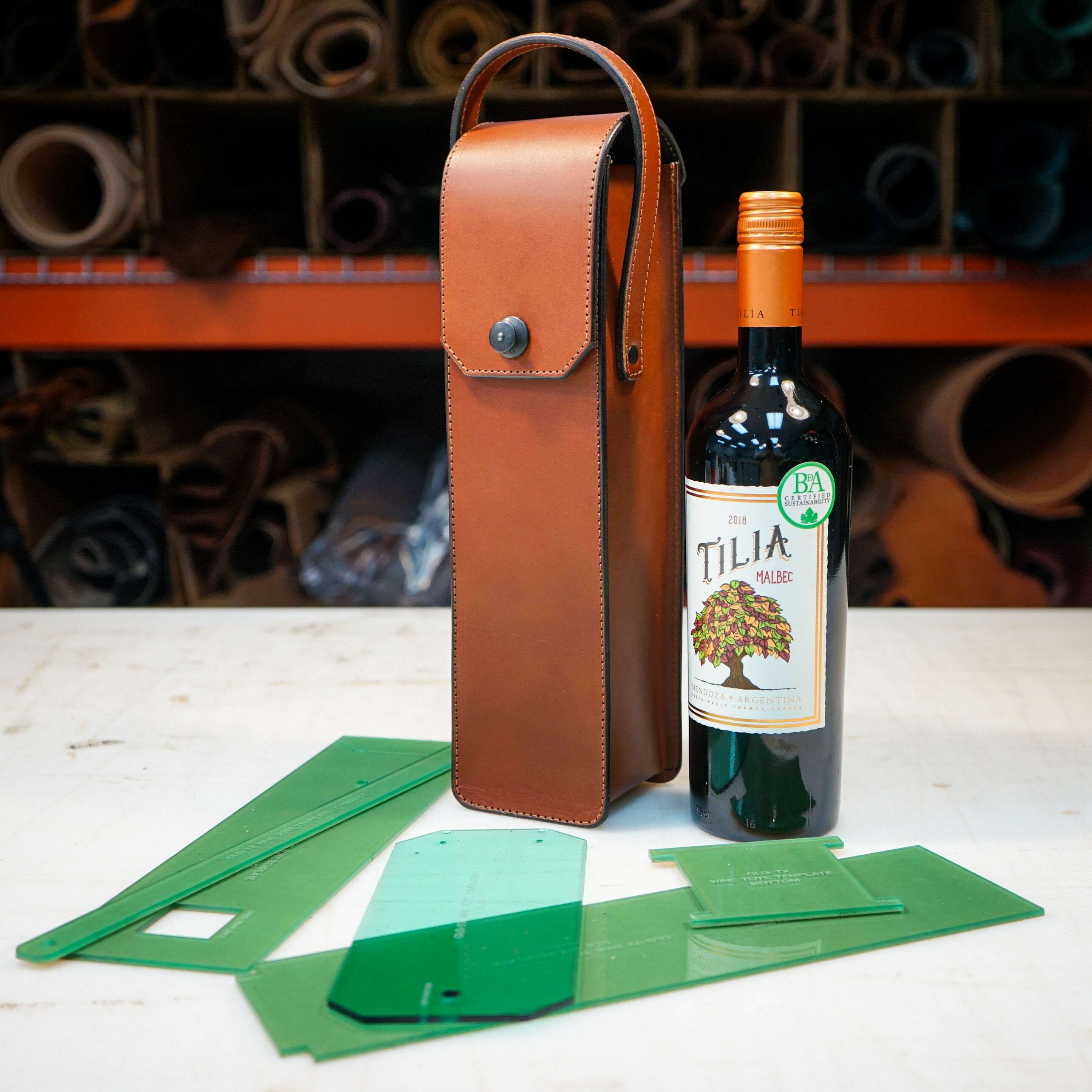 Wine Tote - Acrylic Template