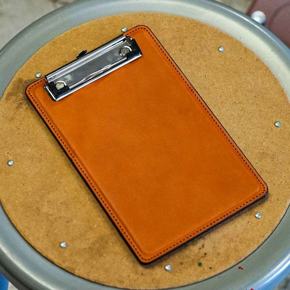 Elm Fork Clipboard (5" x 8" Notepad) / Tan: Writing. Odin Leather Goods available at Odin Leather Goods