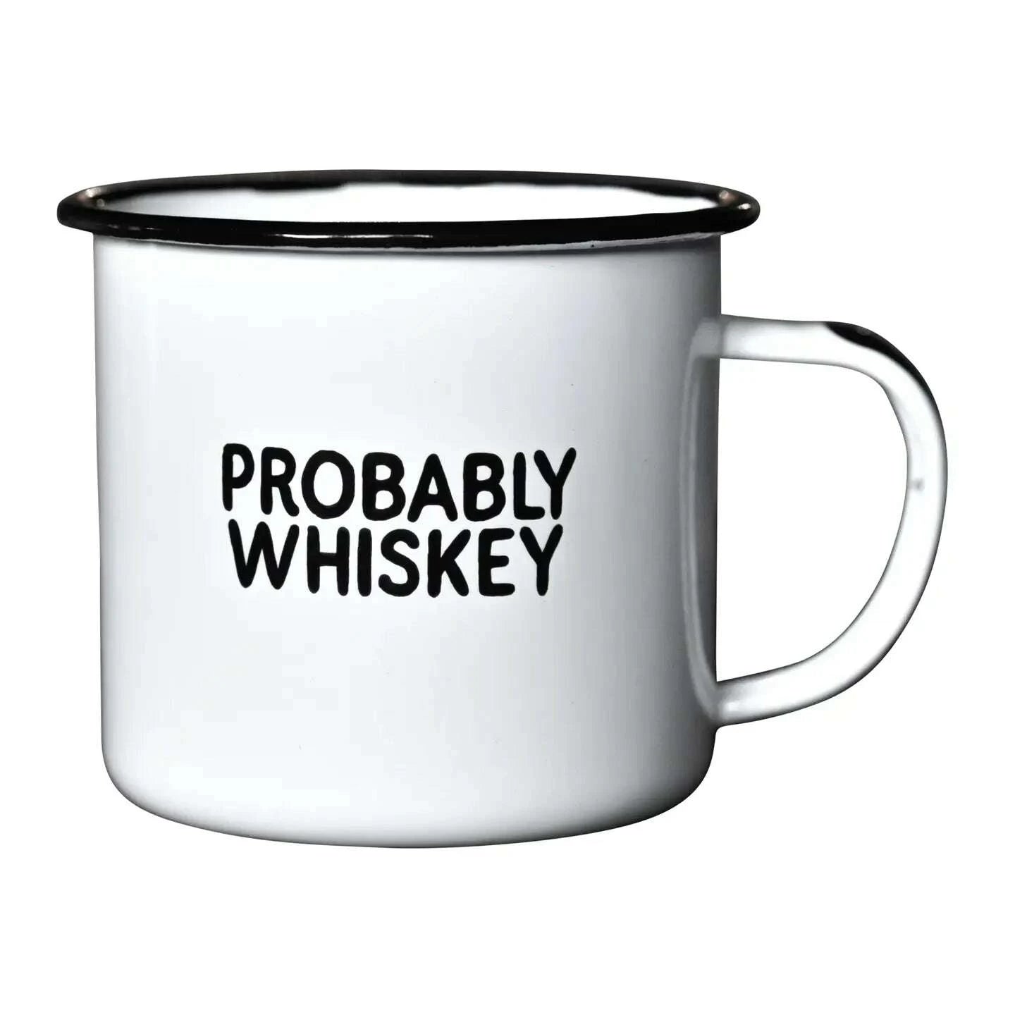 Enamel Mug - Probably Whiskey: Beverage by Odin Leather Goods