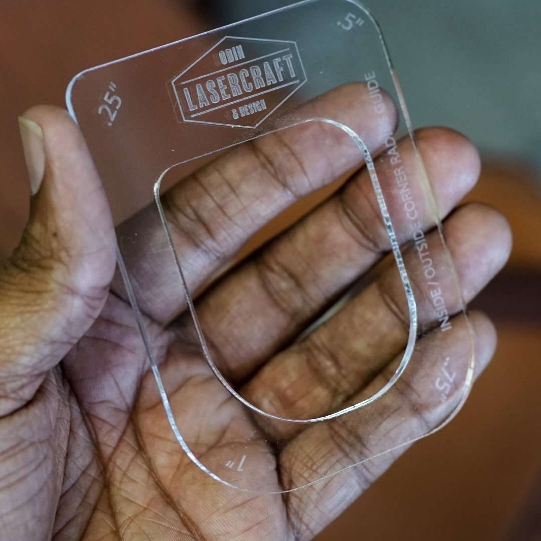 Corner Radius Acrylic Template - Odin Leather Goods