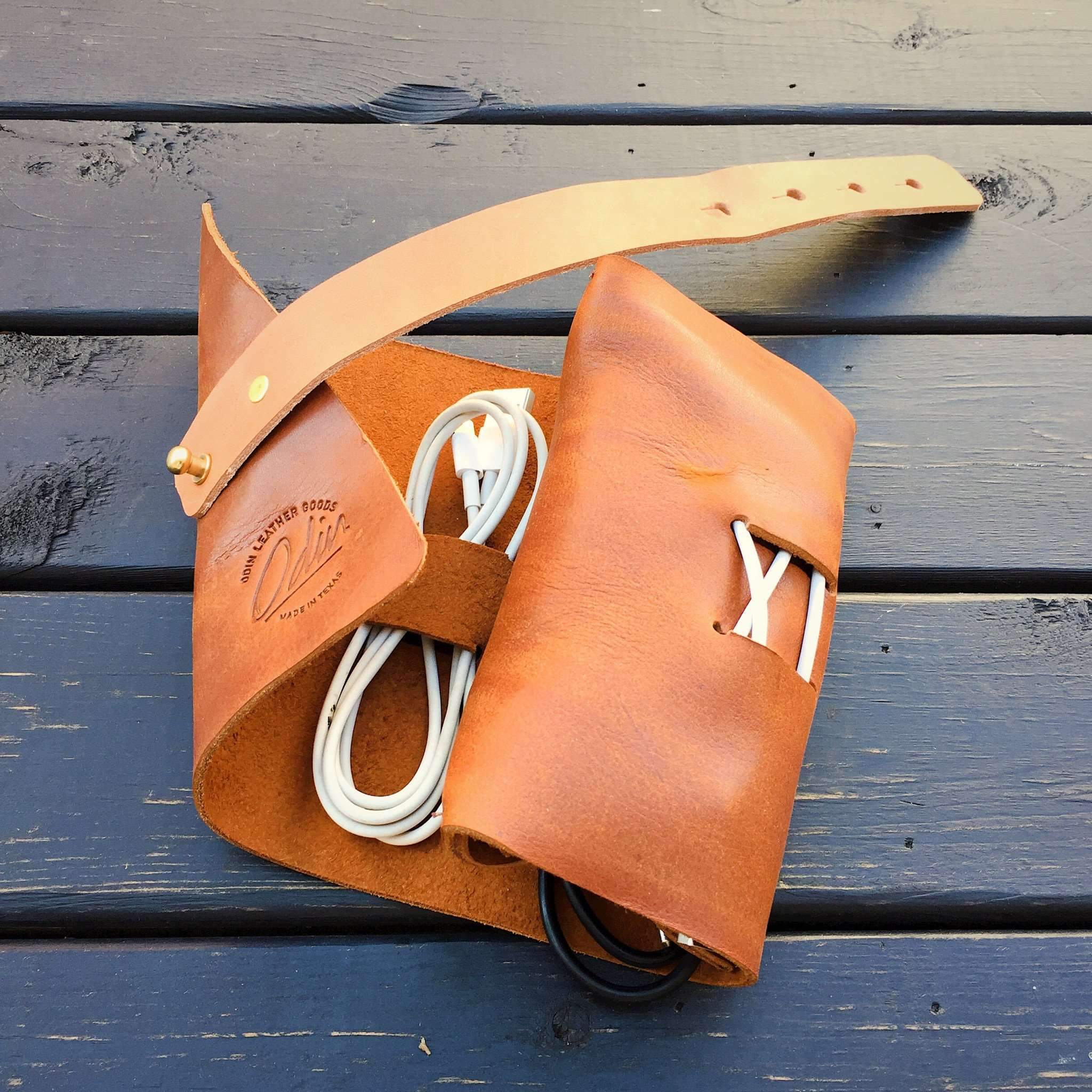 Charging Cable Tool Roll - Odin Leather Goods