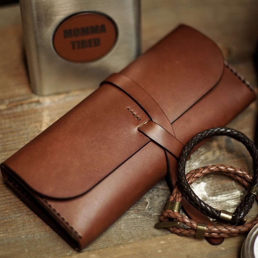 Long Road Wrap Clutch - Odin Leather Goods