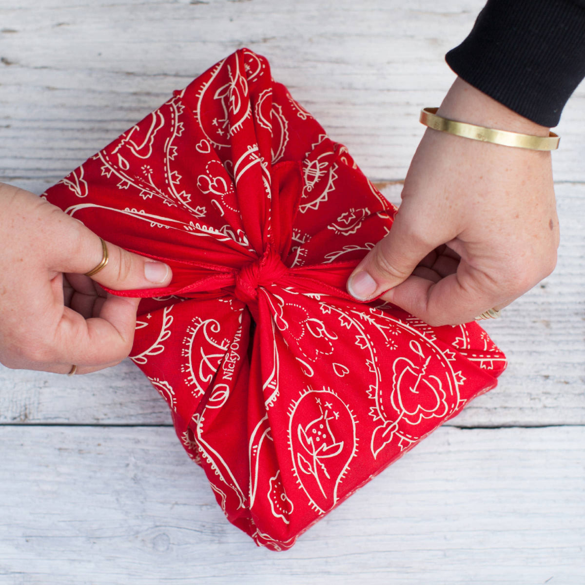 Dixon Red Paisley Western Bandana (22-Inch / Cotton)