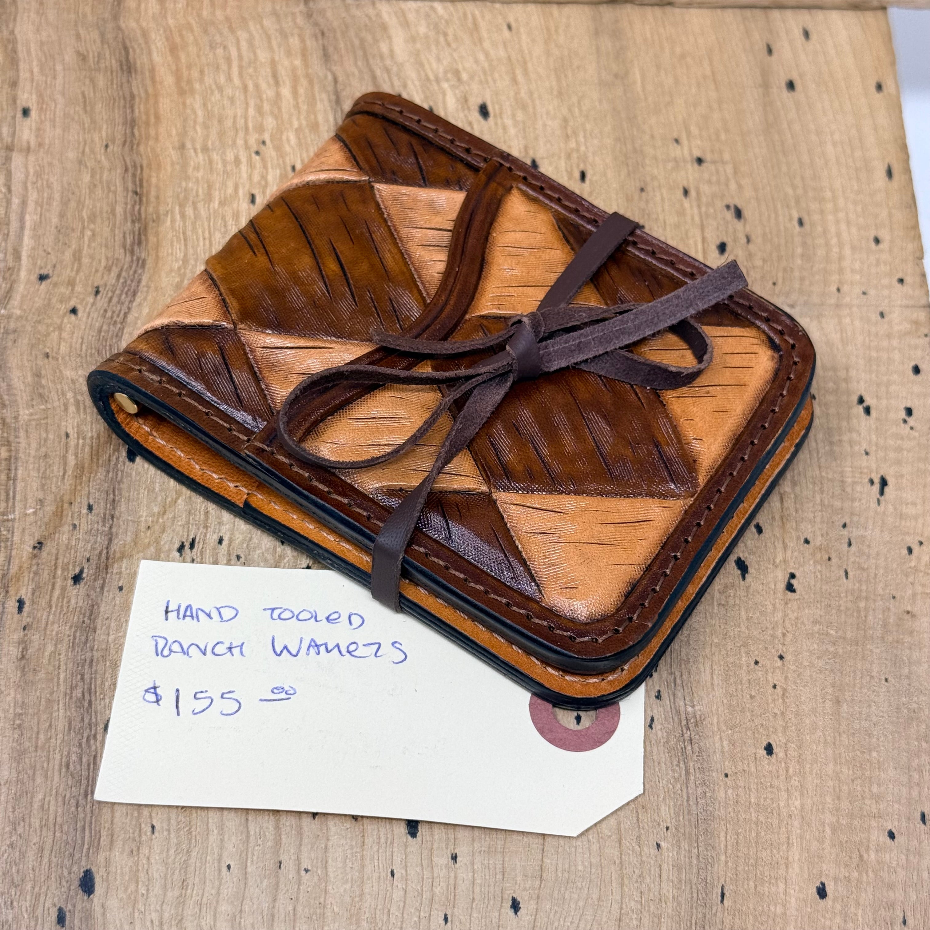 Rancher’s Wallet – Basket Weave / Brown-Natural / 0103