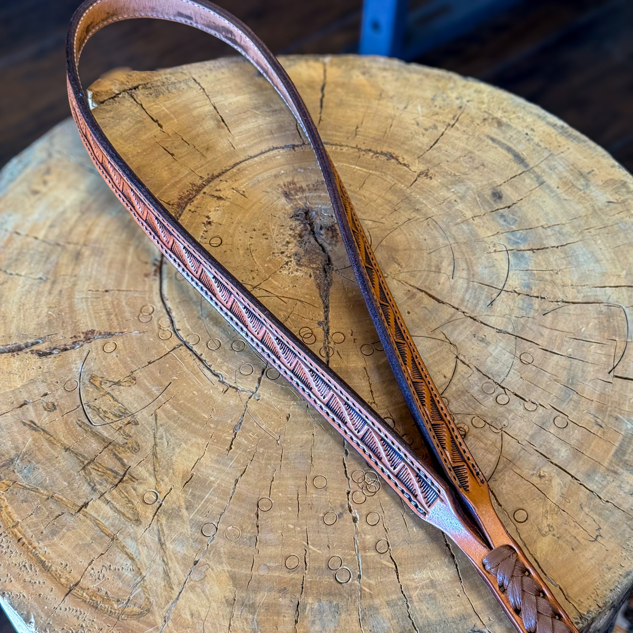 Hand Tooled Neck Lanyard