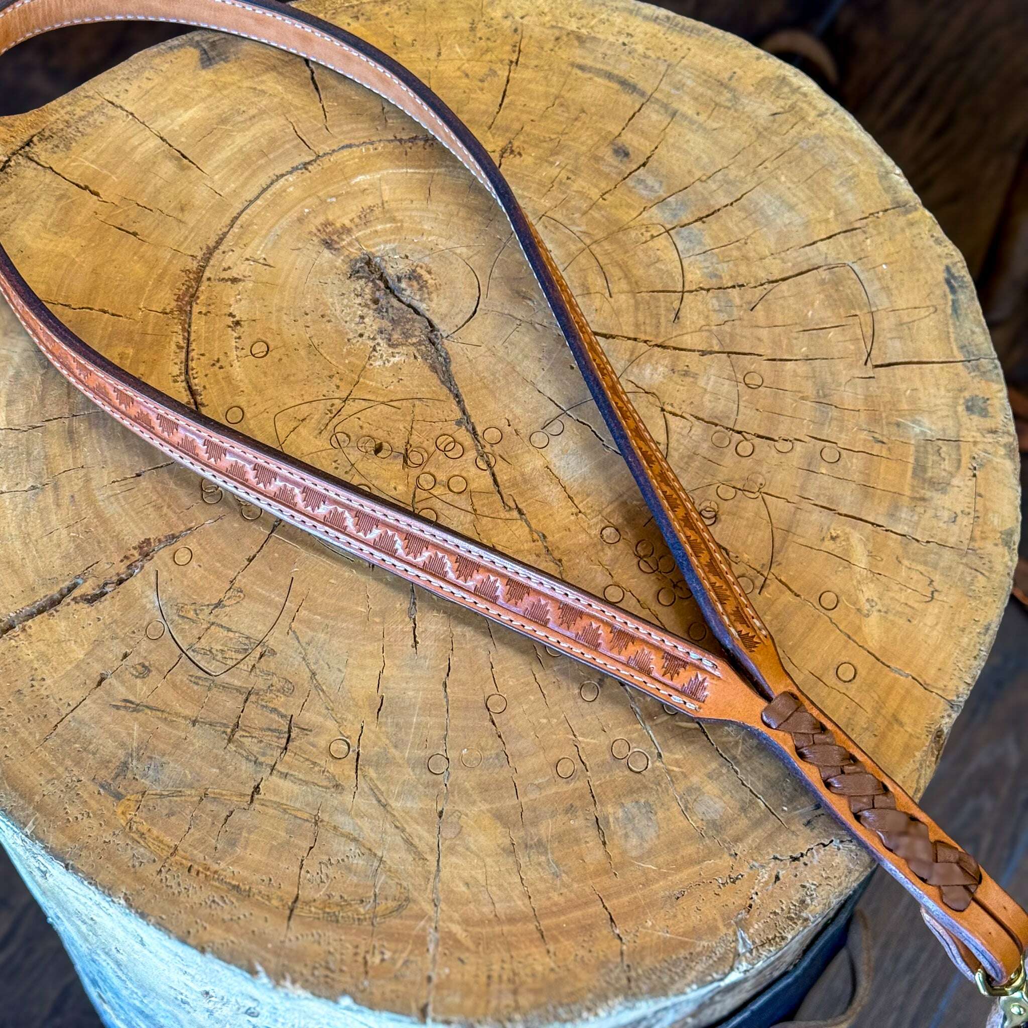 専用)坂本 leather craft様 Hand-Tooled Leather Neck Lanyard | Odin Leather Goods
