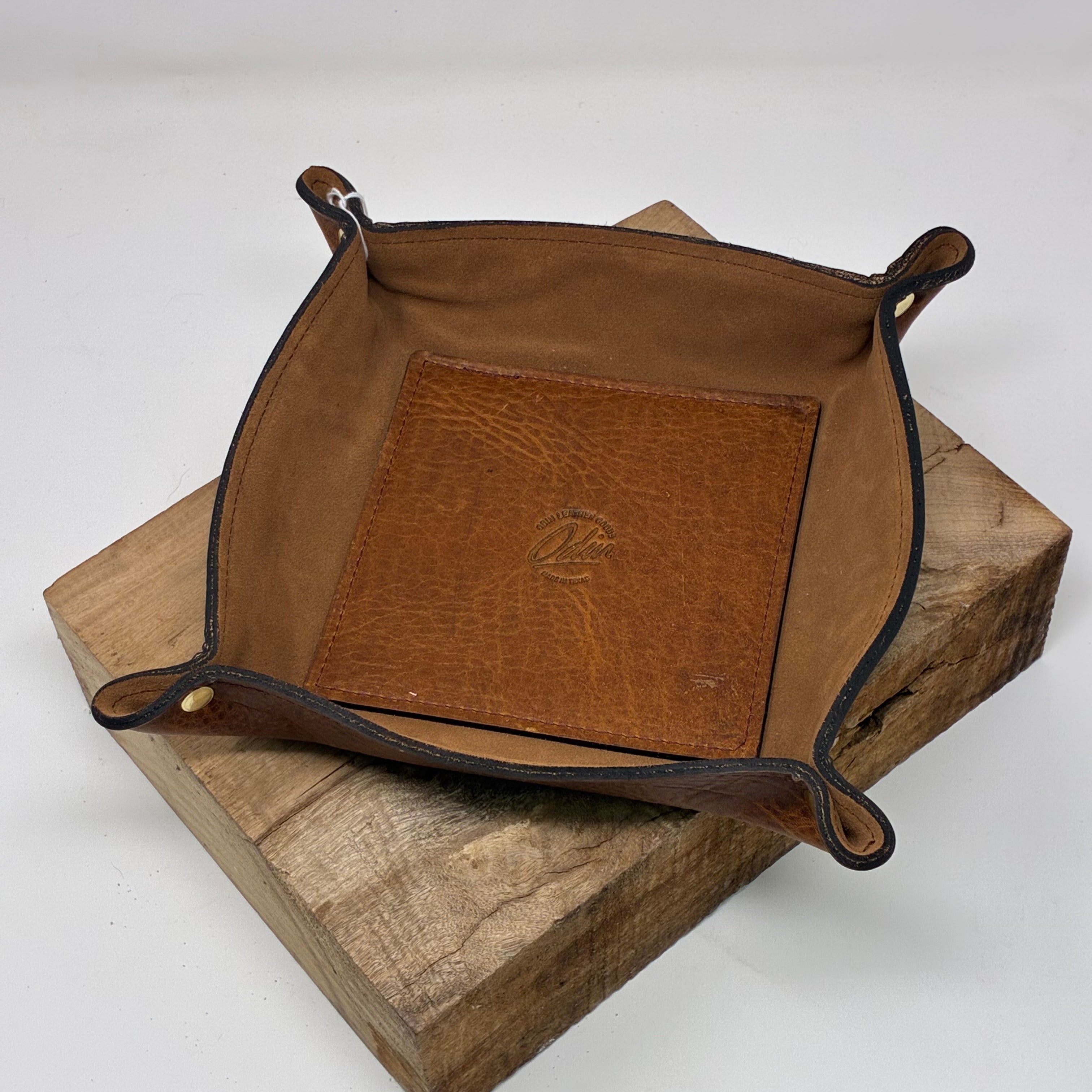 Deluxe Leather Valet Tray – Small