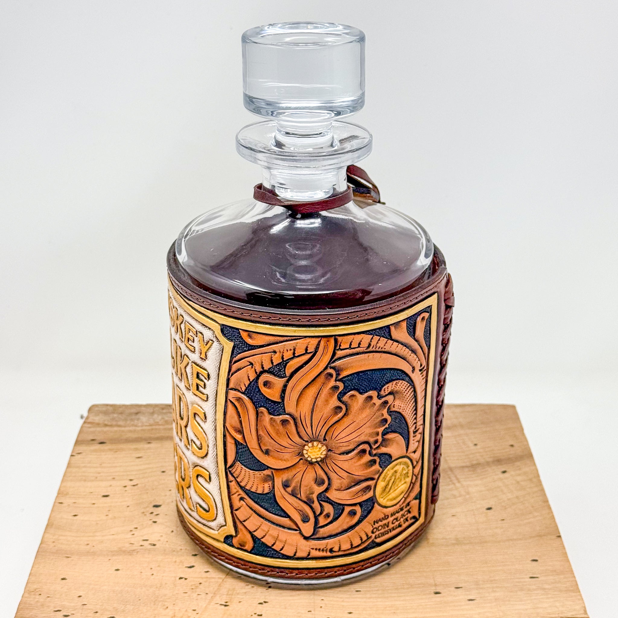 Decanter w/ Tooled Wrap No. 103