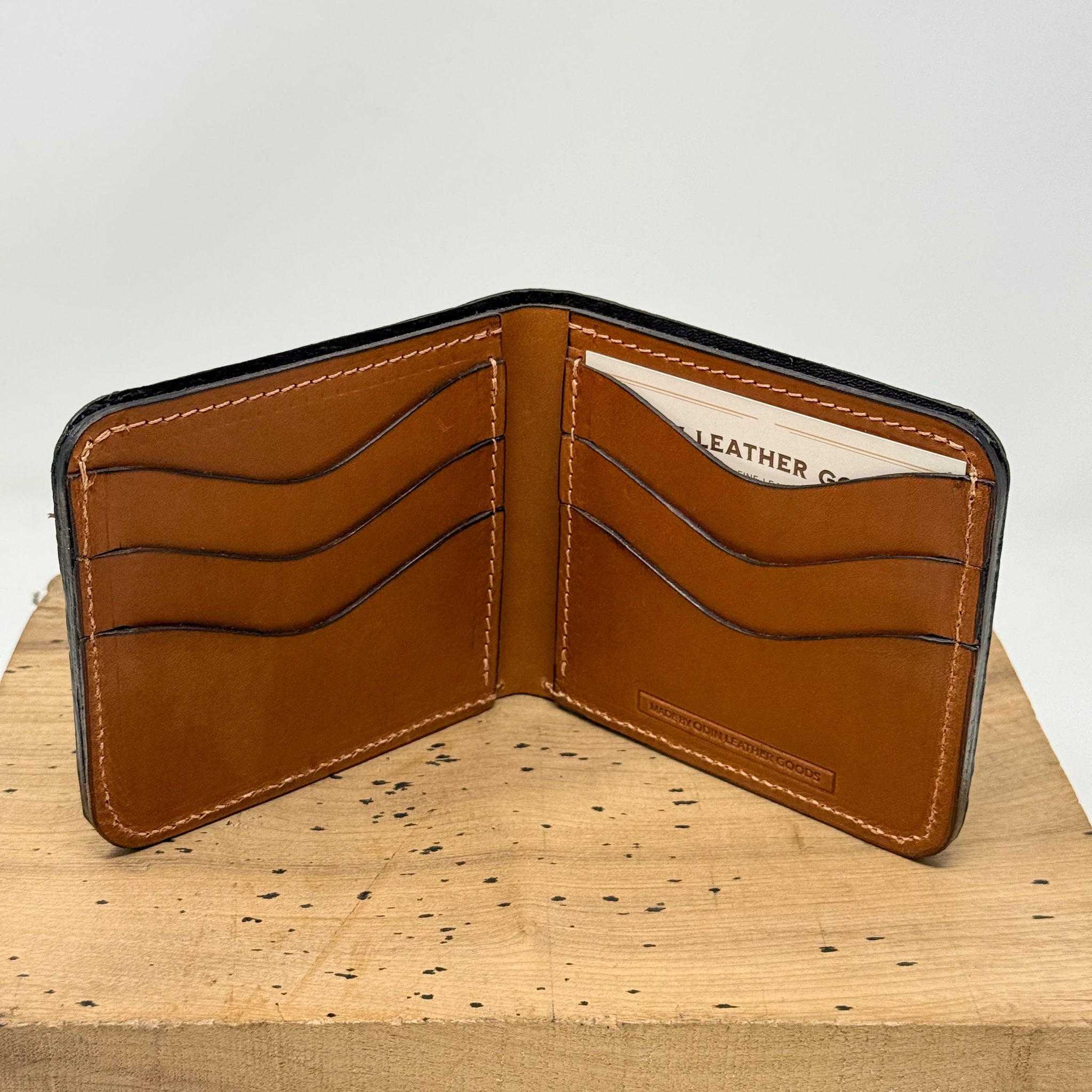 Ostrich Classic Bifold - Tan Quill