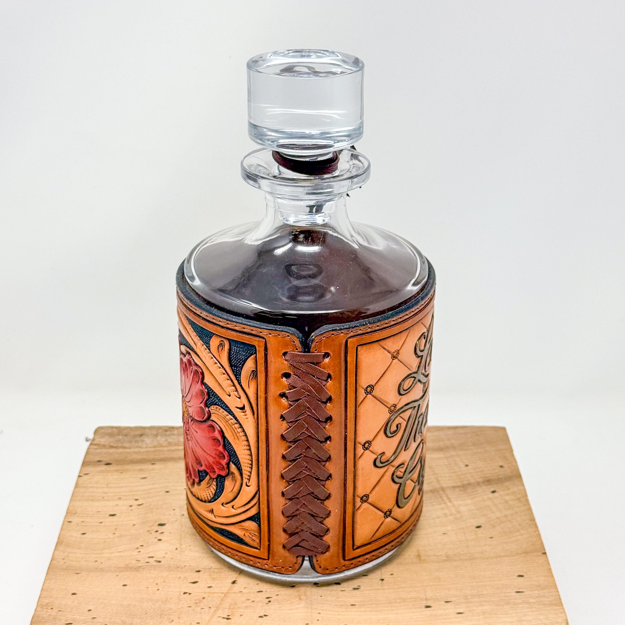 Decanter w/ Tooled Wrap No. 105