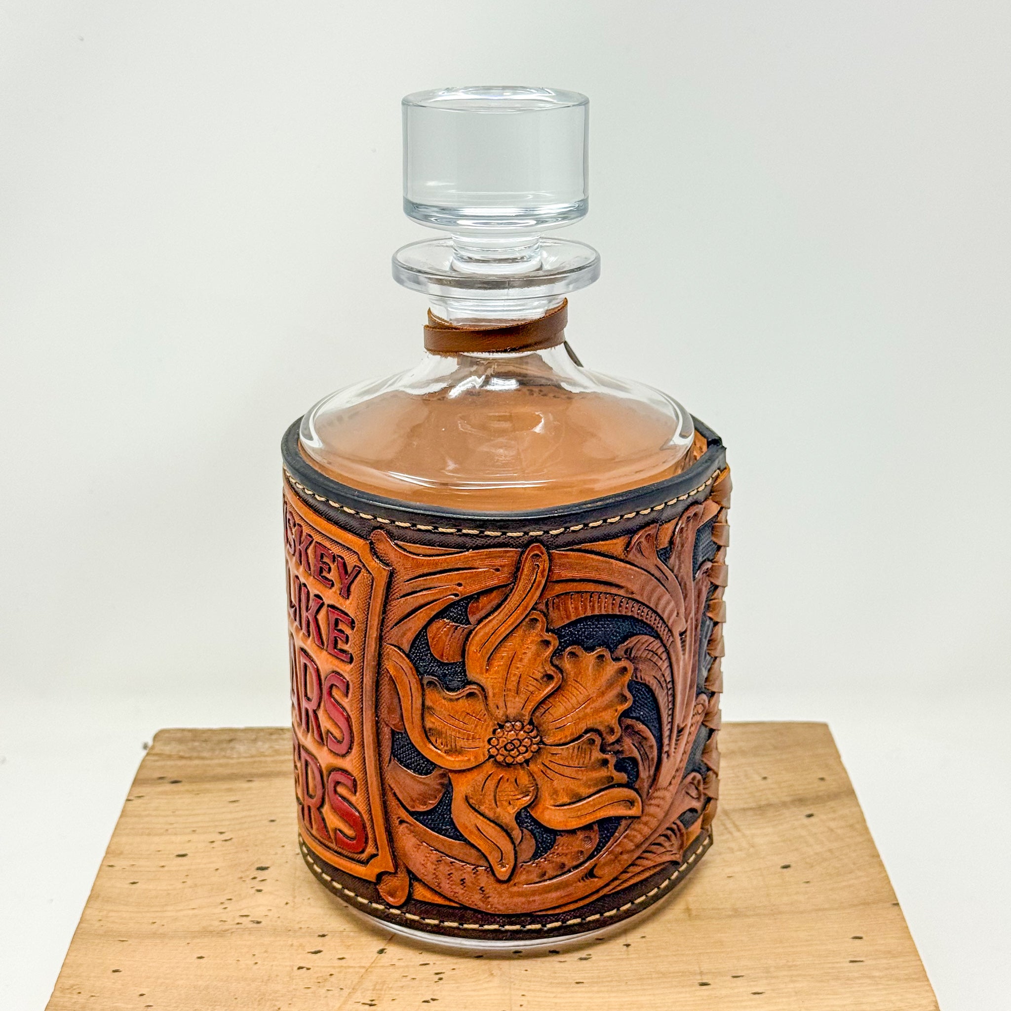 Decanter w/ Tooled Wrap No. 101