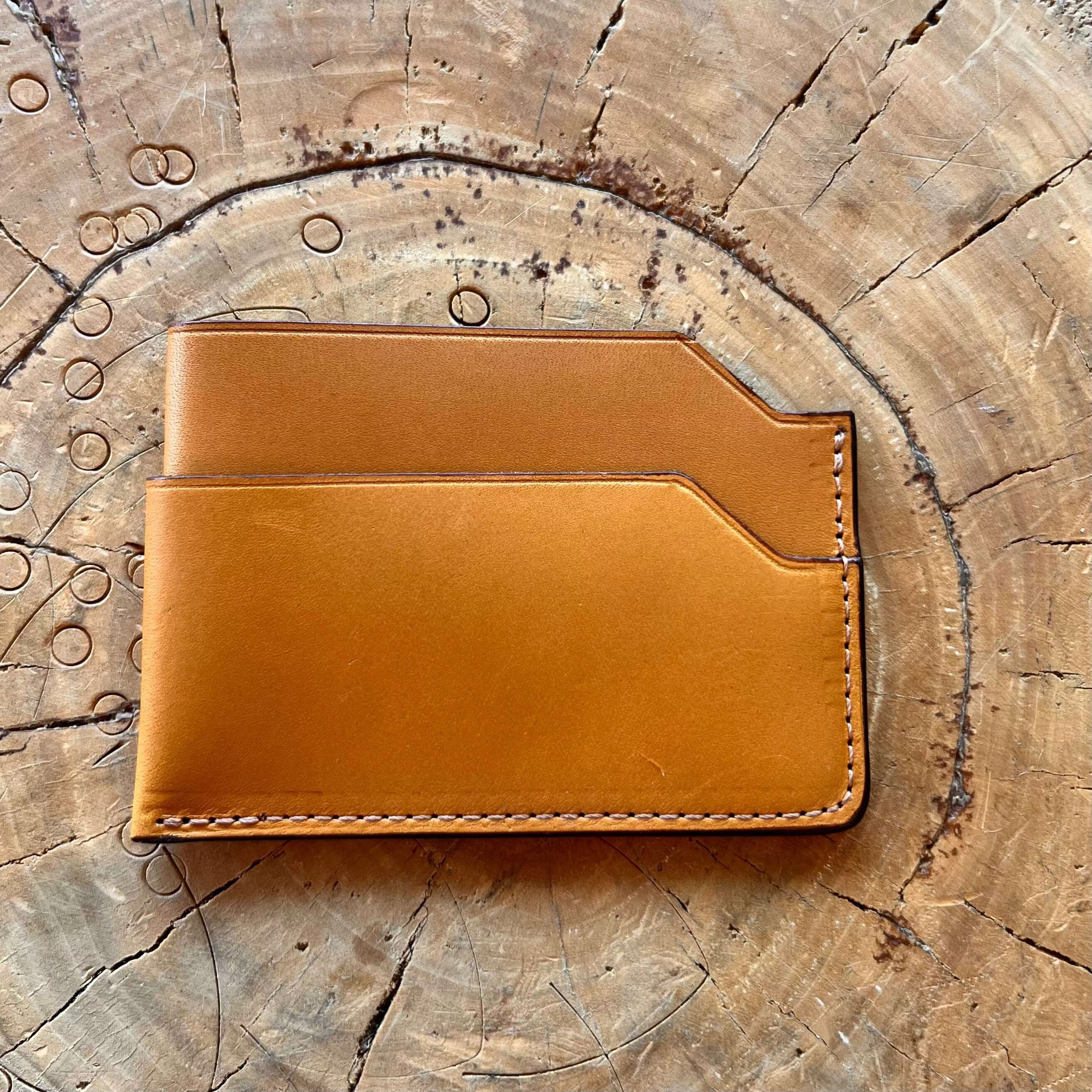 Ken Fold Wallet / Tan: Wallets. Odin Leather Goods available at Odin Leather Goods