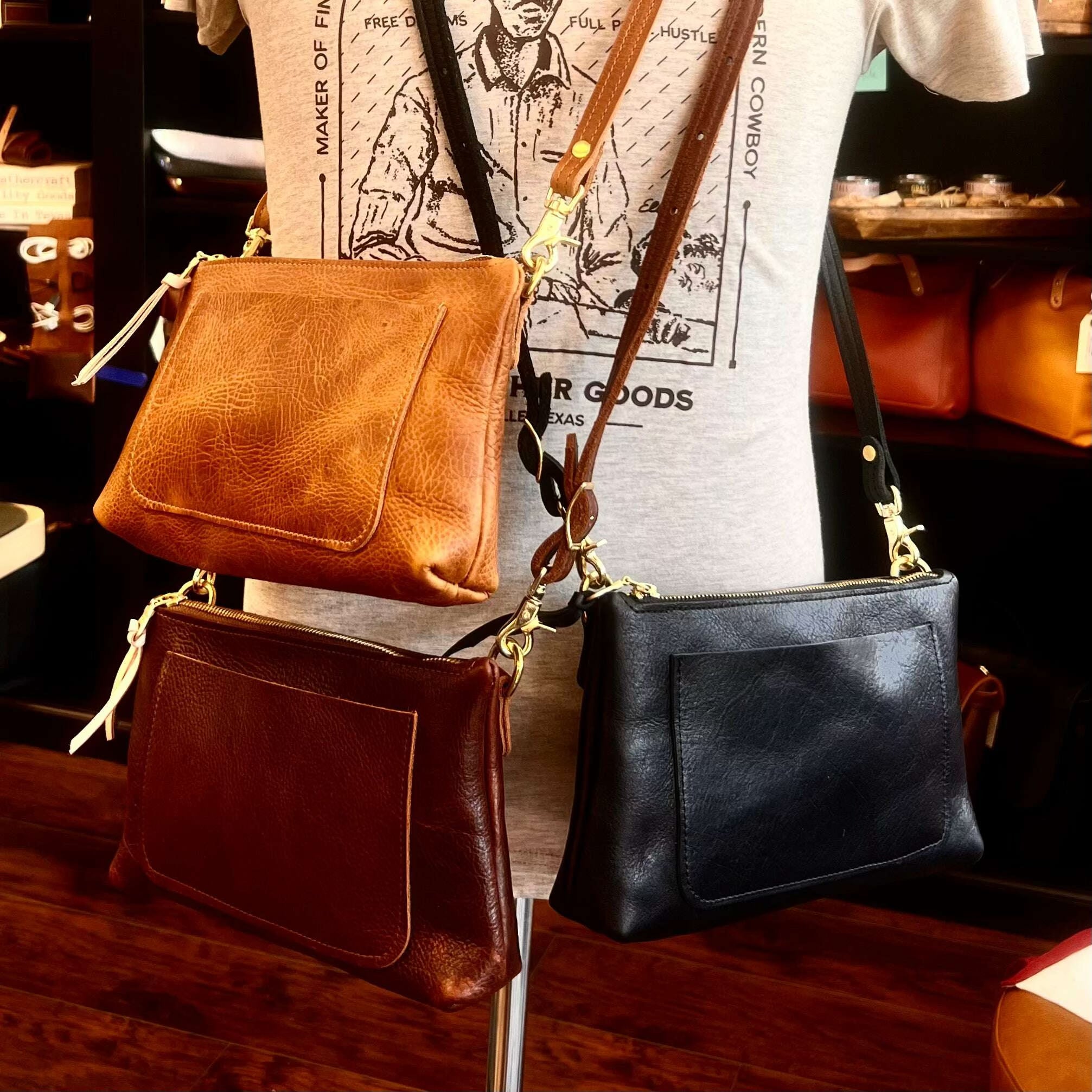 Deb Cross-Body Purse: Bag by Odin Leather Goods