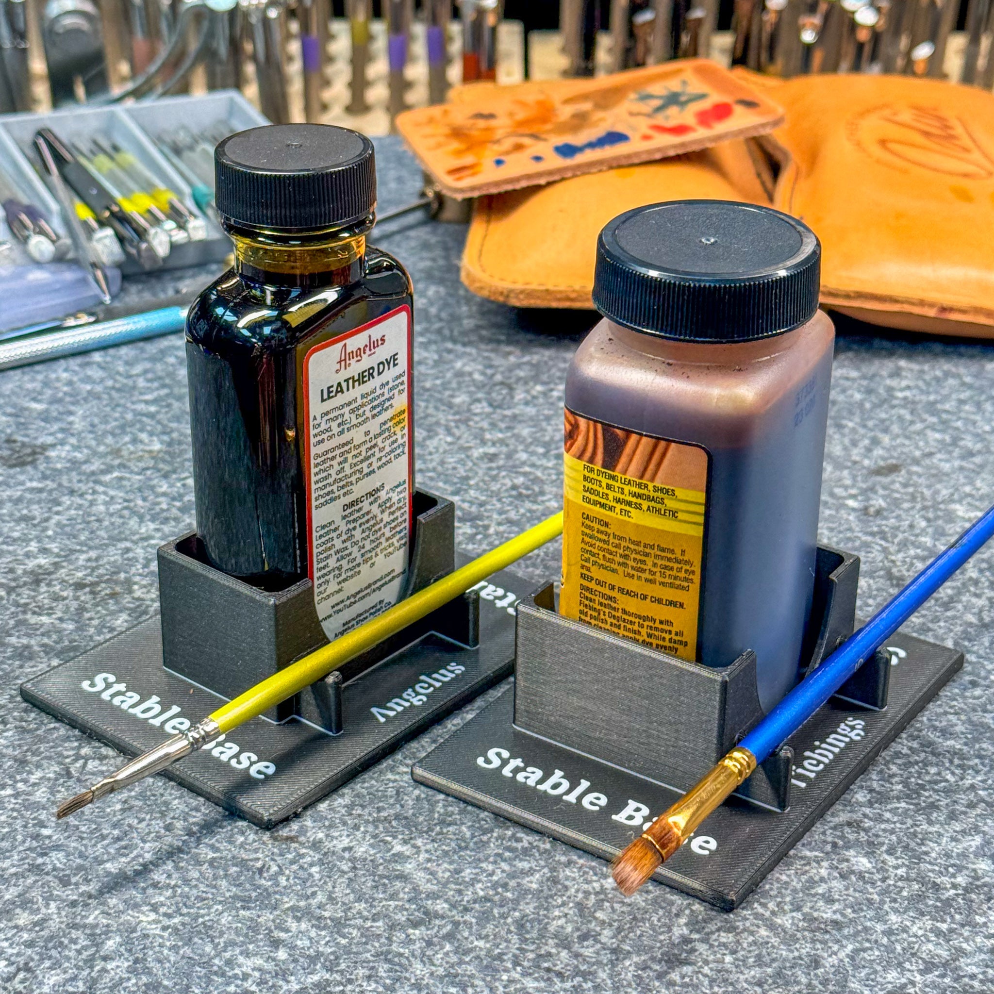 Leather Dye Bottle Support/Holder